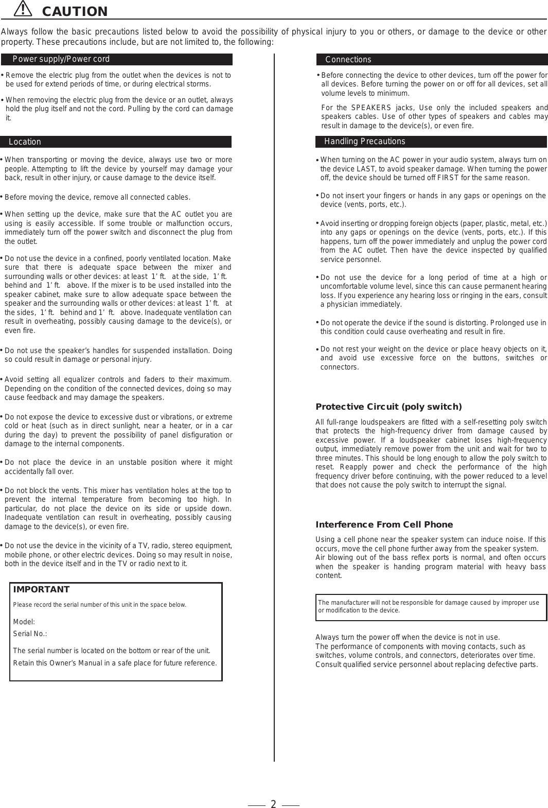 Page 4 of 12 - Power-Acoustik Power-Acoustik-Power-Acoustik-Electronics-Dj-Equipment-Power-Acoustik-Users-Manual- 1  Power-acoustik-power-acoustik-electronics-dj-equipment-power-acoustik-users-manual