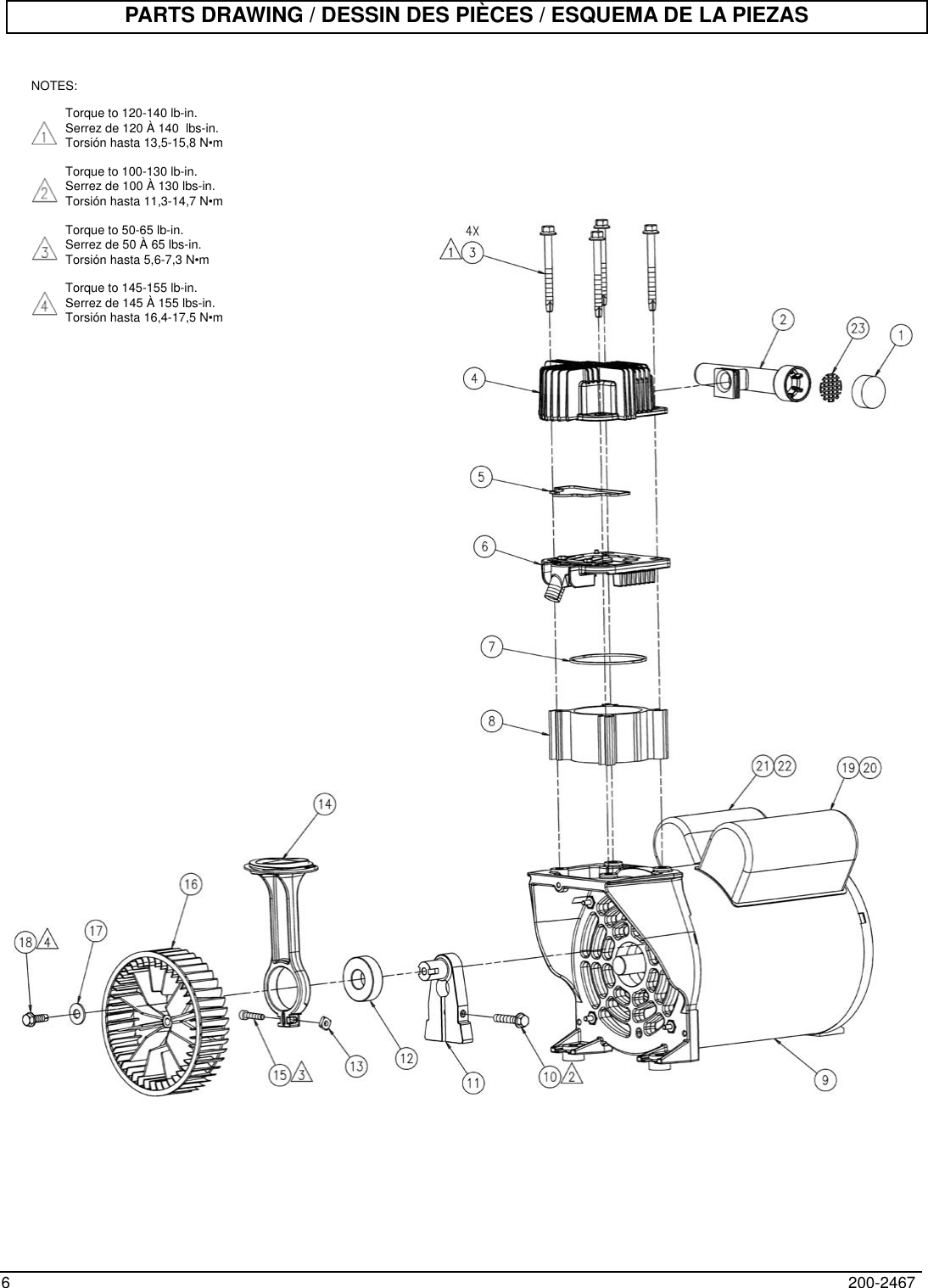 Page 6 of 8 - Powermate Powermate-Cla1982012-Nom-Parts-List- 200-2467-A  Powermate-cla1982012-nom-parts-list