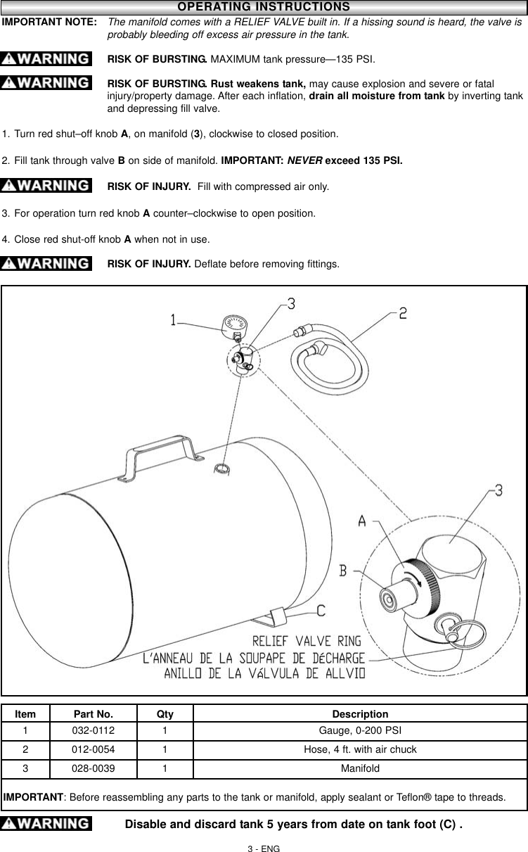 Page 3 of 12 - Powermate Powermate-Ft10-Users-Manual- 200-2730-A  Powermate-ft10-users-manual