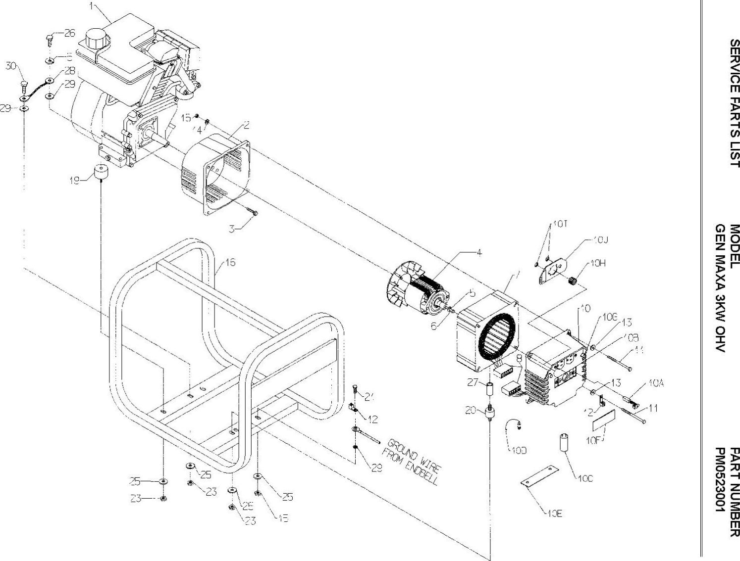 Page 1 of 2 - Powermate Powermate-Pc0523001-Parts-List- PM0523001 DIAGRAM  Powermate-pc0523001-parts-list