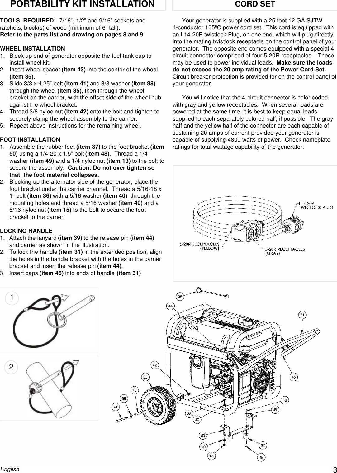 Page 3 of 12 - Powermate Powermate-Pm0435001-Users-Manual- 0064505.qxp  Powermate-pm0435001-users-manual