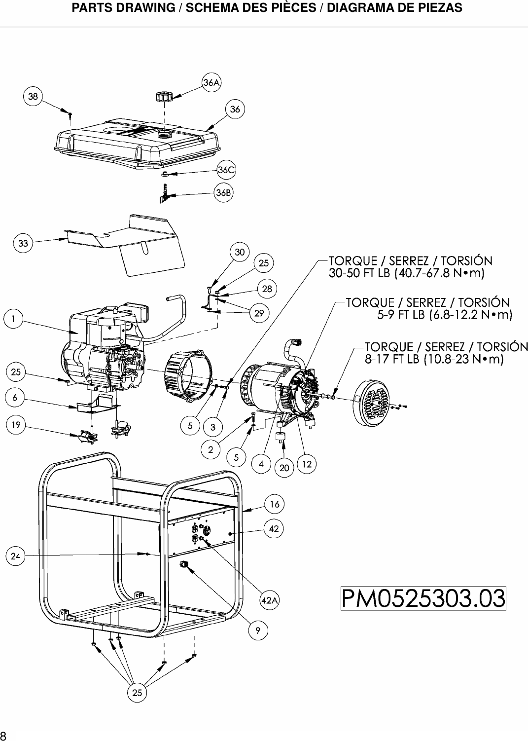 Page 1 of 3 - Powermate Powermate-Pm0525303-03-Parts-List- 0064713.qxp  Powermate-pm0525303-03-parts-list