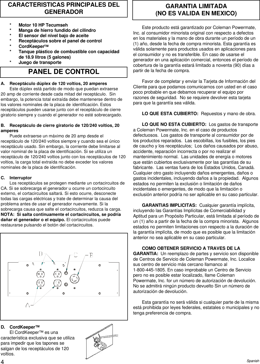 Page 4 of 8 - Powermate Powermate-Pm0525312-18-Users-Manual- PM0525312.18 Powermate-pm0525312-18-users-manual