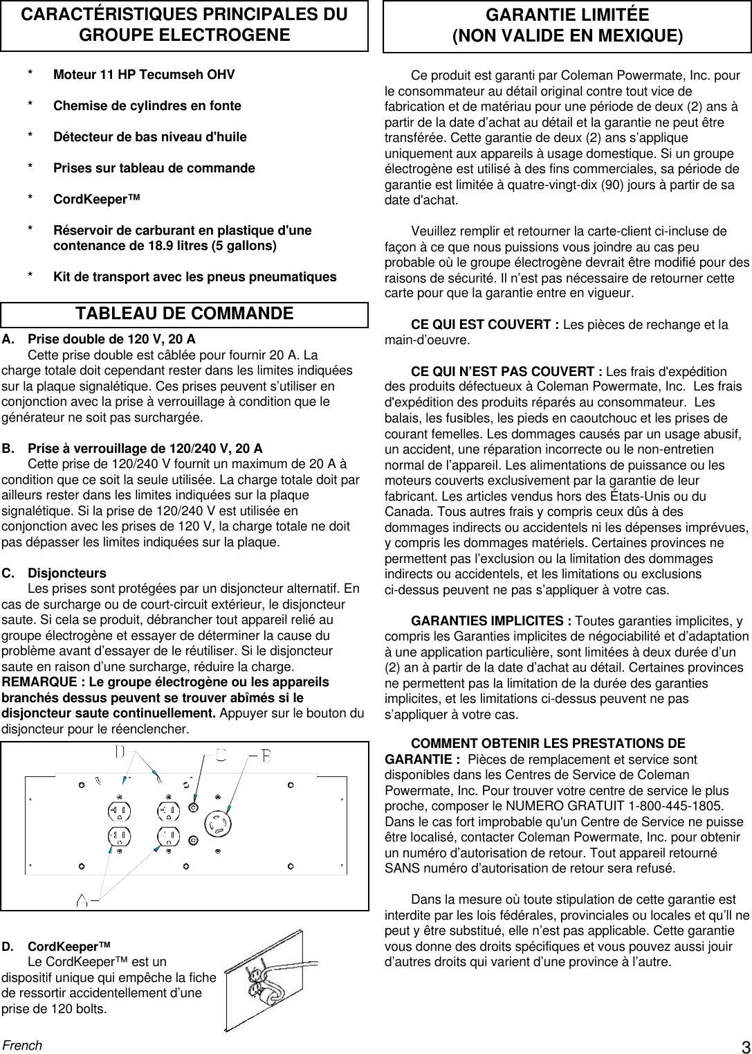 Page 3 of 8 - Powermate Powermate-Pm0525500-Users-Manual- PM0525500  Powermate-pm0525500-users-manual