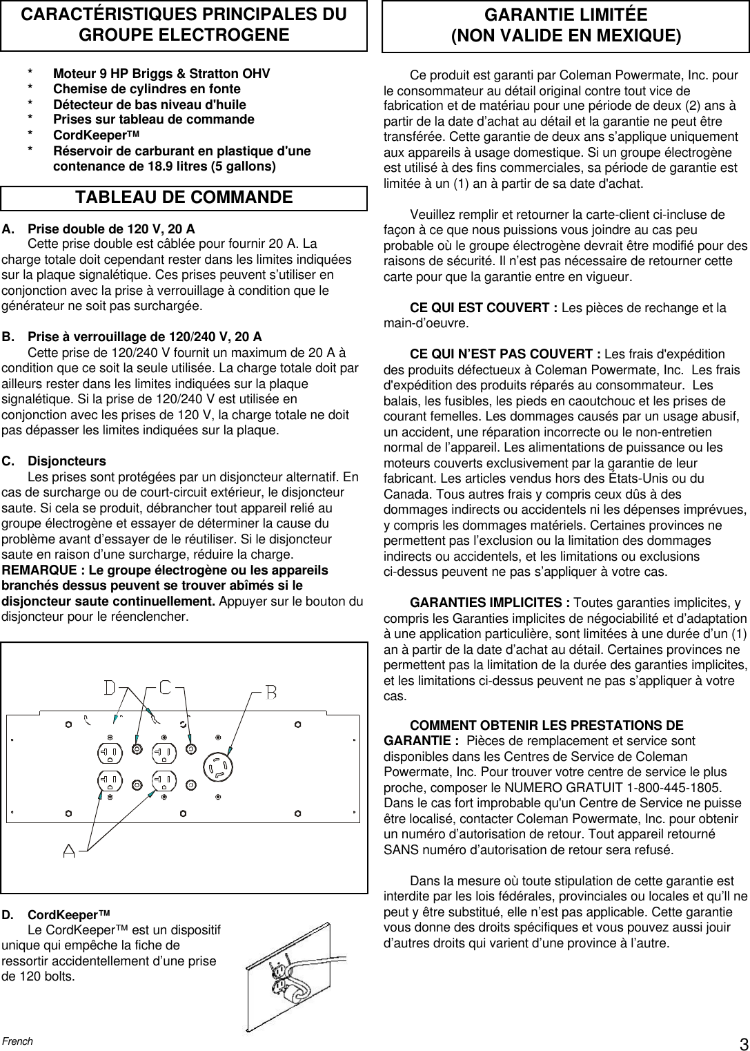 Page 3 of 8 - Powermate Powermate-Pm0535202-04-Users-Manual- 0061778  Powermate-pm0535202-04-users-manual