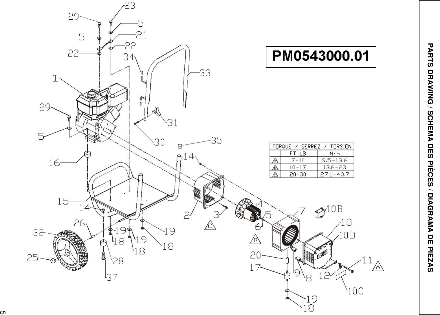 Page 1 of 2 - Powermate Powermate-Pm0543000-01-Parts-List- PM0543000.01  Powermate-pm0543000-01-parts-list