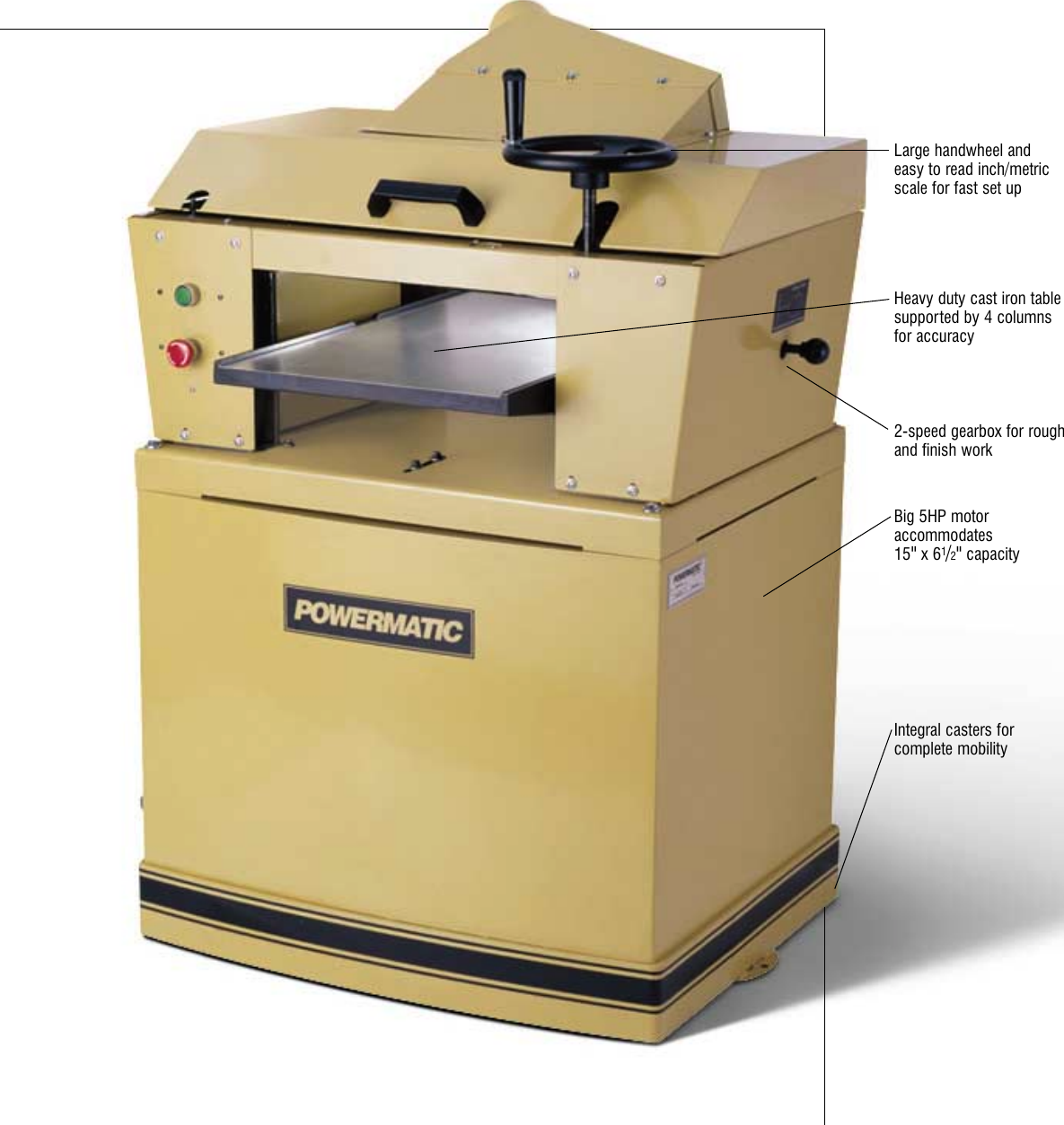 Page 3 of 6 - Powermatic Powermatic-Pm15-Users-Manual- PM15SPEC6panel  Powermatic-pm15-users-manual