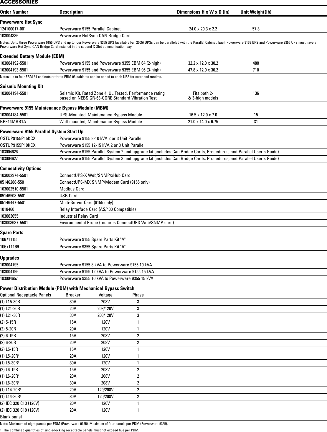 Page 7 of 10 - Powerware Powerware-9355-Users-Manual- 9155/9355FXA  Powerware-9355-users-manual