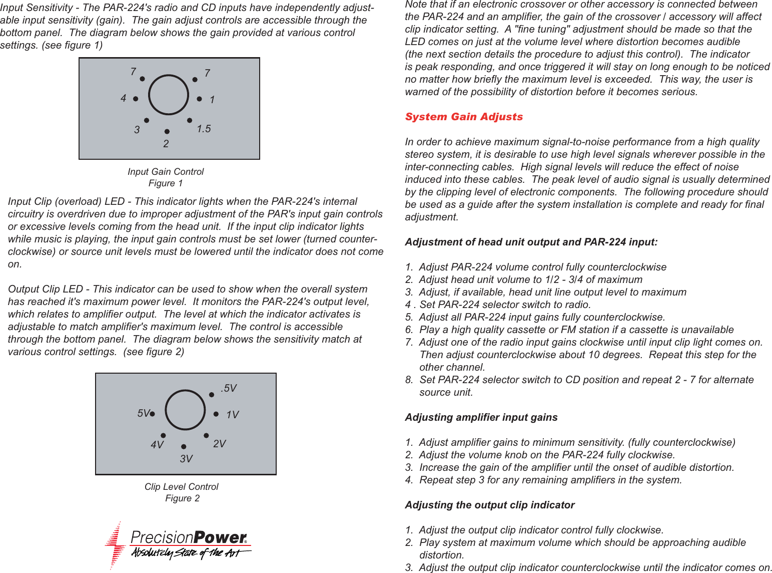 Page 2 of 3 - Precision-Power Precision-Power-Par224-Users-Manual- Par224  Precision-power-par224-users-manual