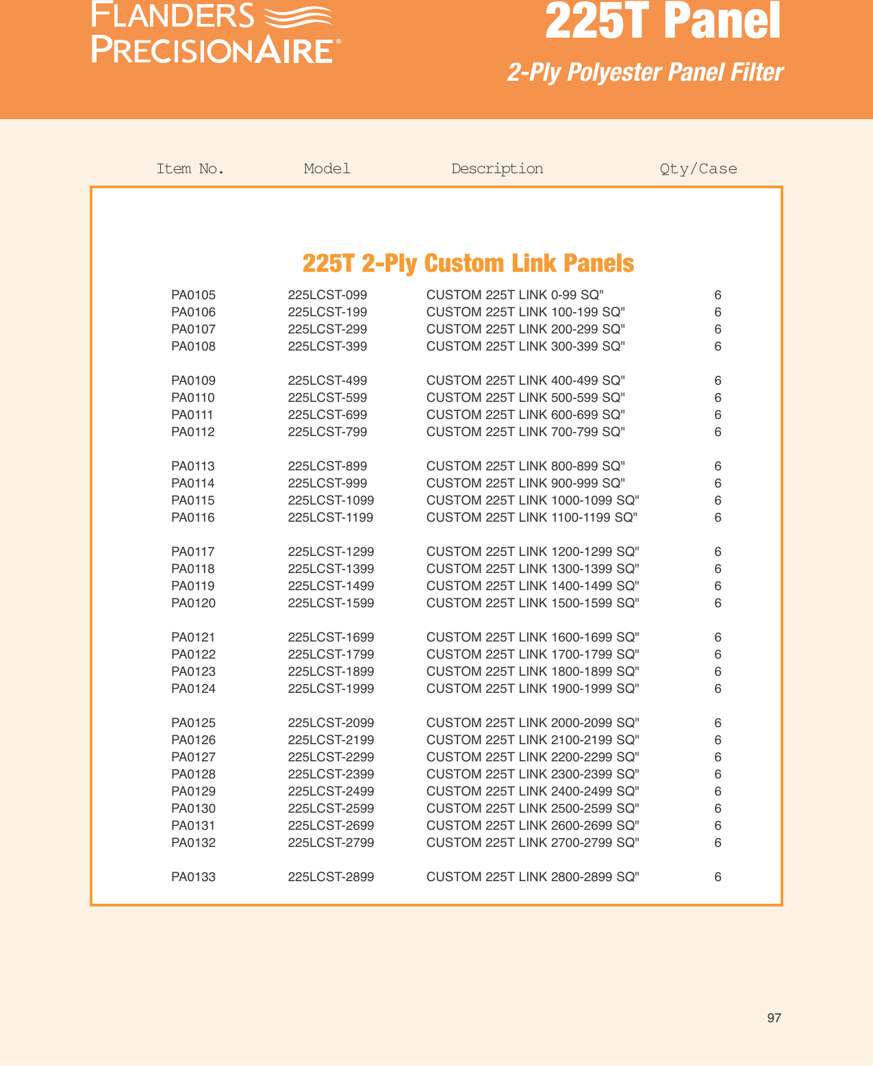 Page 8 of 12 - Precisionaire 225T Panels PBC905 User Manual  To The 4f423e6c-3bea-40c2-a882-1b757735e1f1