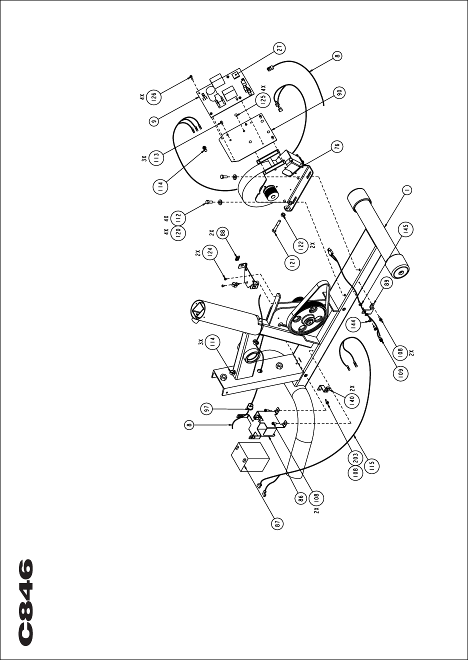 precor c846 commercial cycle