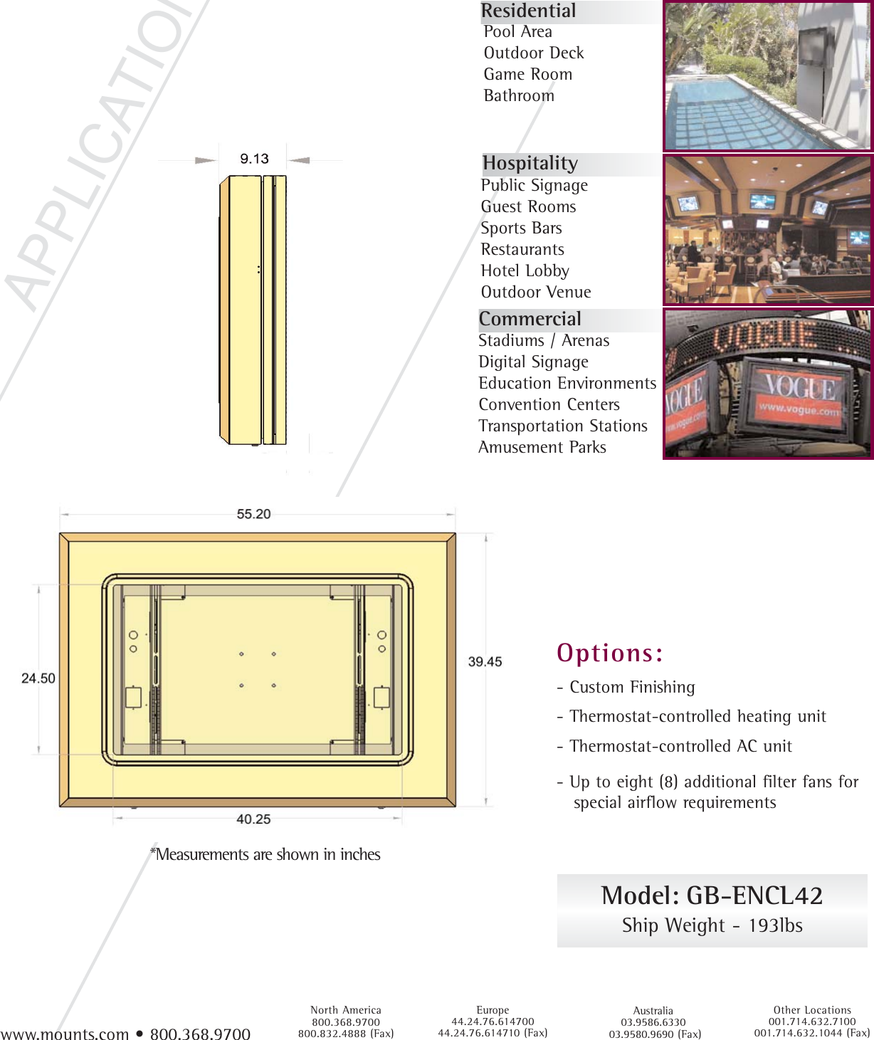 Page 2 of 2 - Premier-Mounts Premier-Mounts-Gearbox-Universal-Enclosure-Gb-Encl42-Users-Manual- GB-ENCL42.qxp Premier-mounts-gearbox-universal-enclosure-gb-encl42-users-manual