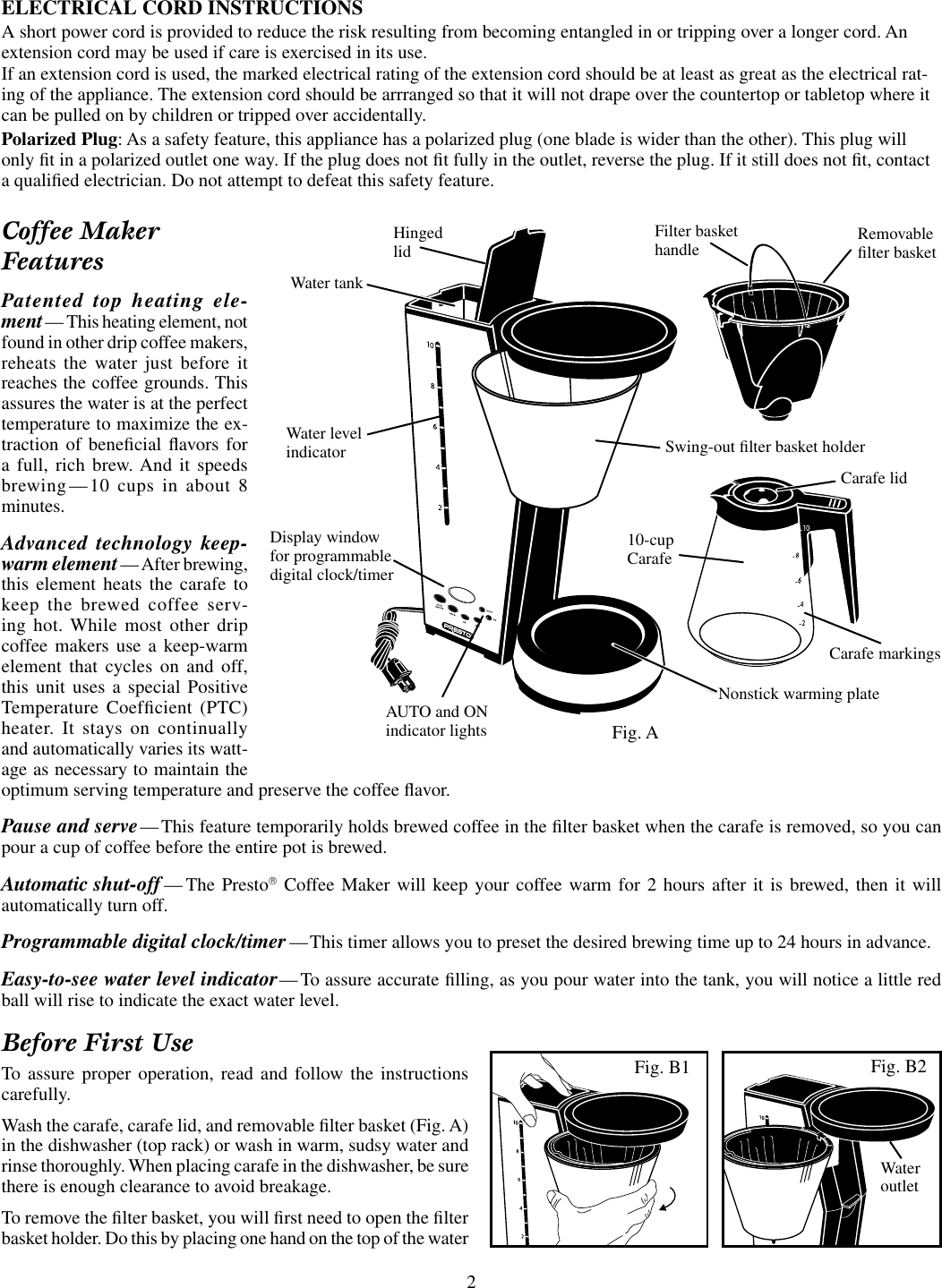 Page 2 of 6 - Presto Presto-Scandinavian-Design-Users-Manual-  Presto-scandinavian-design-users-manual