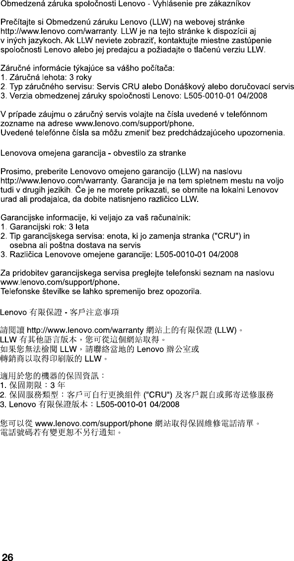 Page 26 of Primax Electronics KKBRF3971 Lenovo Wireless Keyboard User Manual User Guide