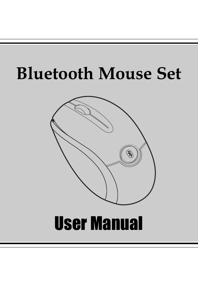 Bluetooth Mouse SetUser Manual