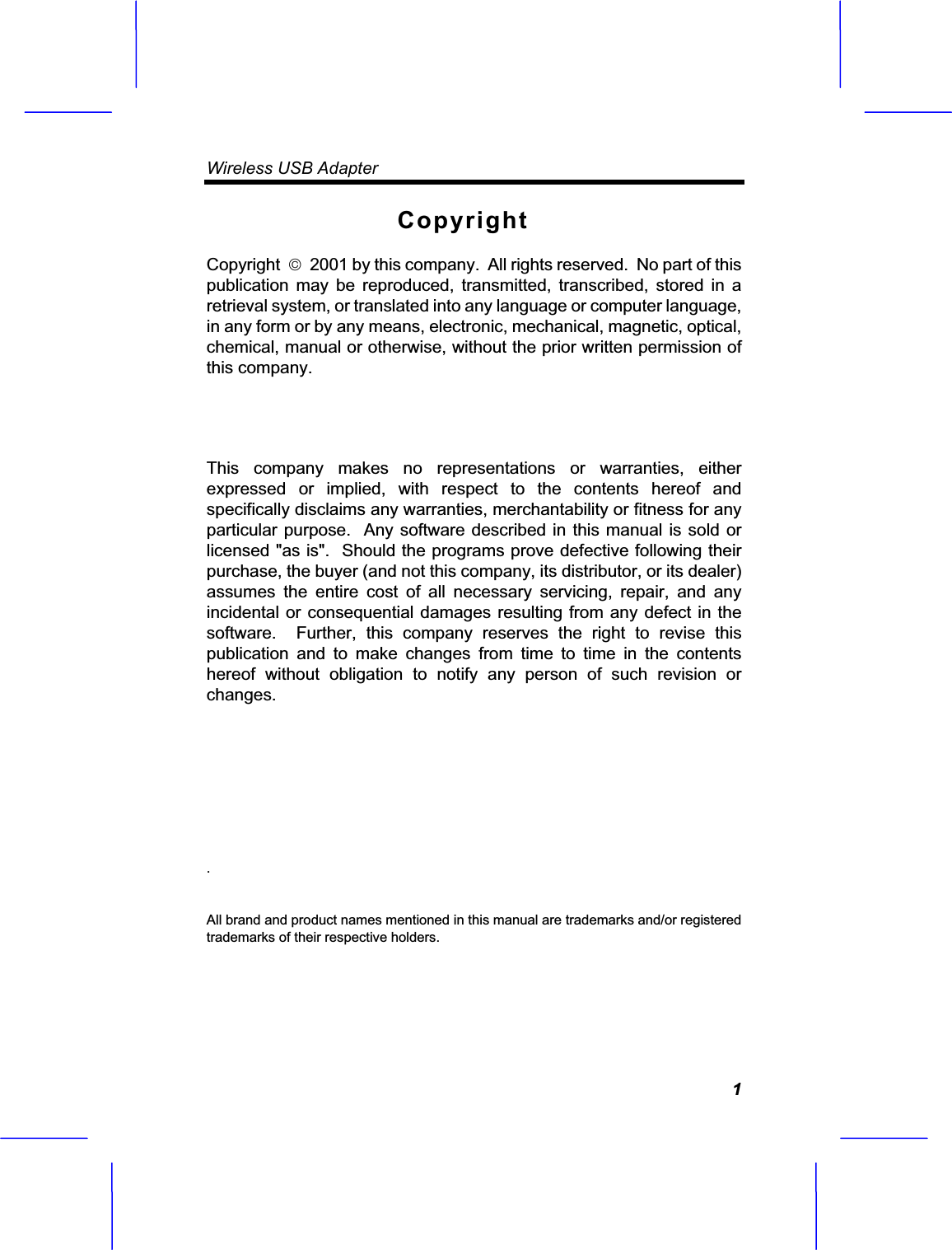 Wireless USB Adapter             !  "      #              $$% &amp;'          (    )           "                   