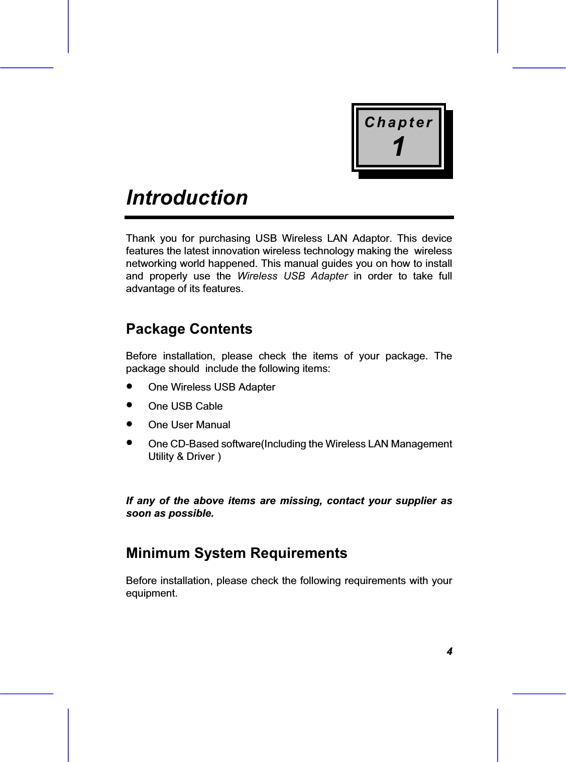              WirelessUSB Adapter               !&bull;  "&bull;  "#$&bull;  "%&bull;  "#&amp;'()%*&amp;+            ,,