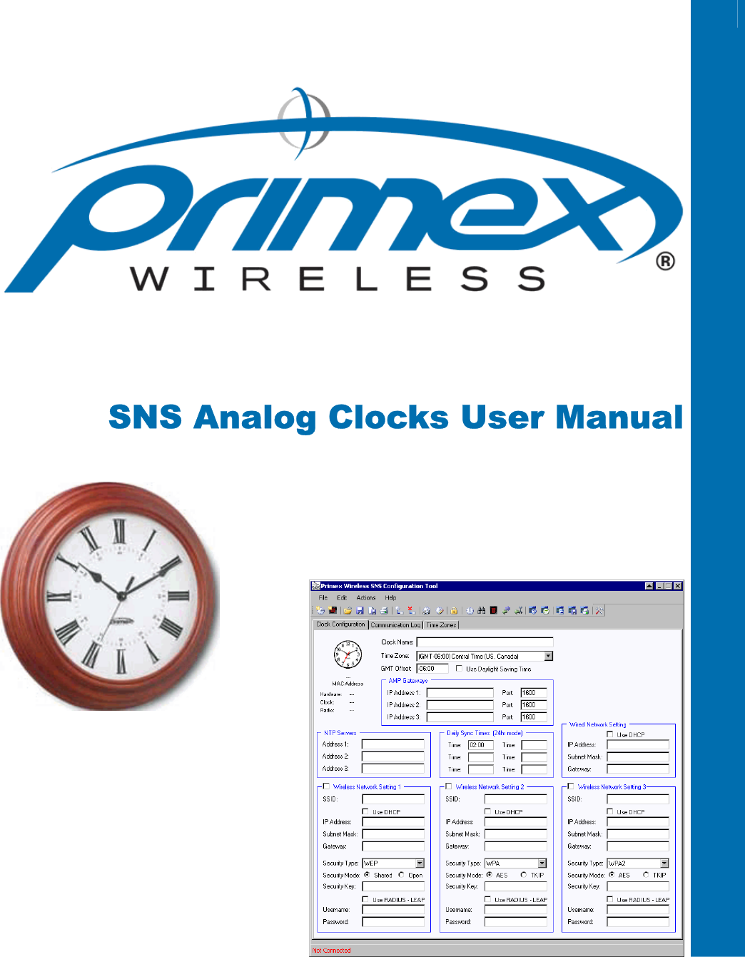   SNS Analog Clocks User Manual   