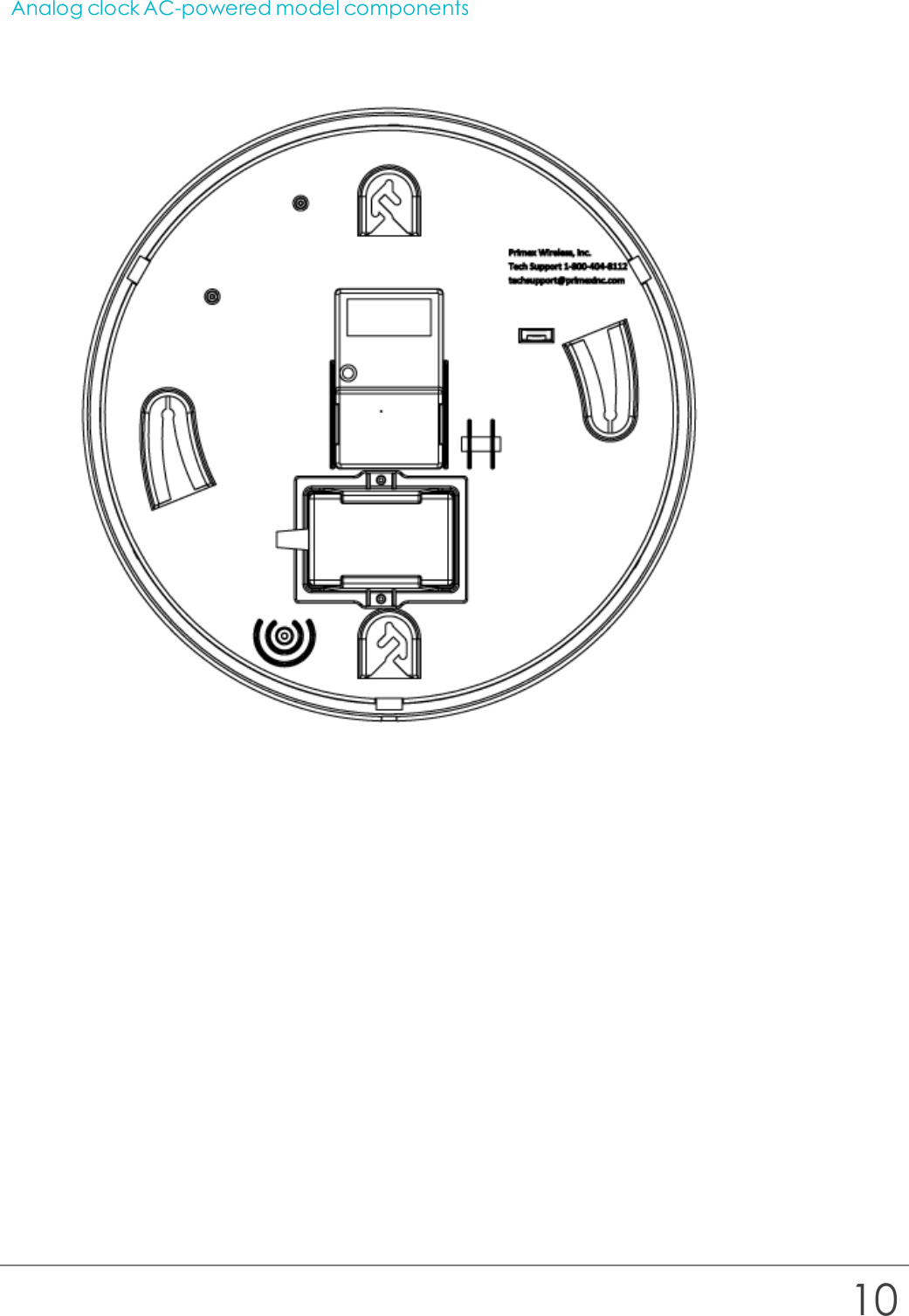 Analog clock AC-powered model components10
