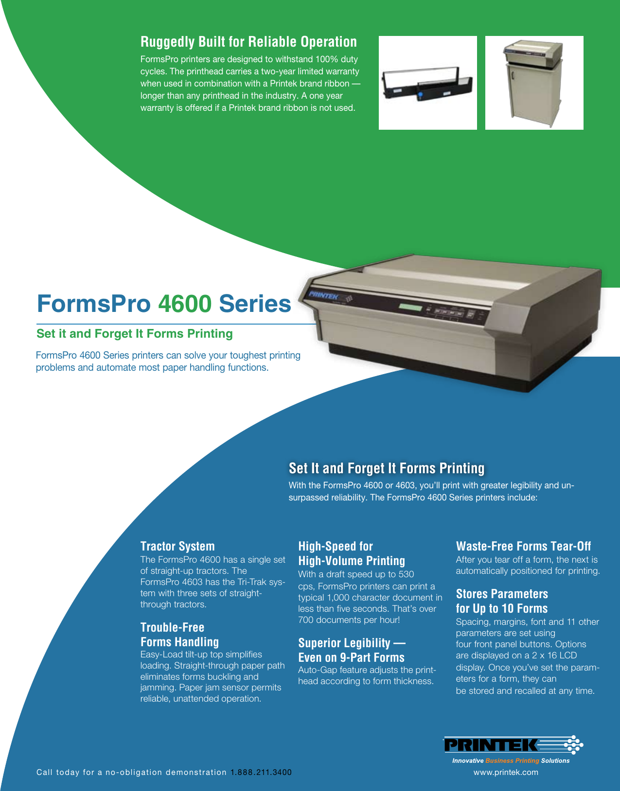 Page 1 of 2 - Printek Printek-Formspro-4600-Users-Manual-  Printek-formspro-4600-users-manual