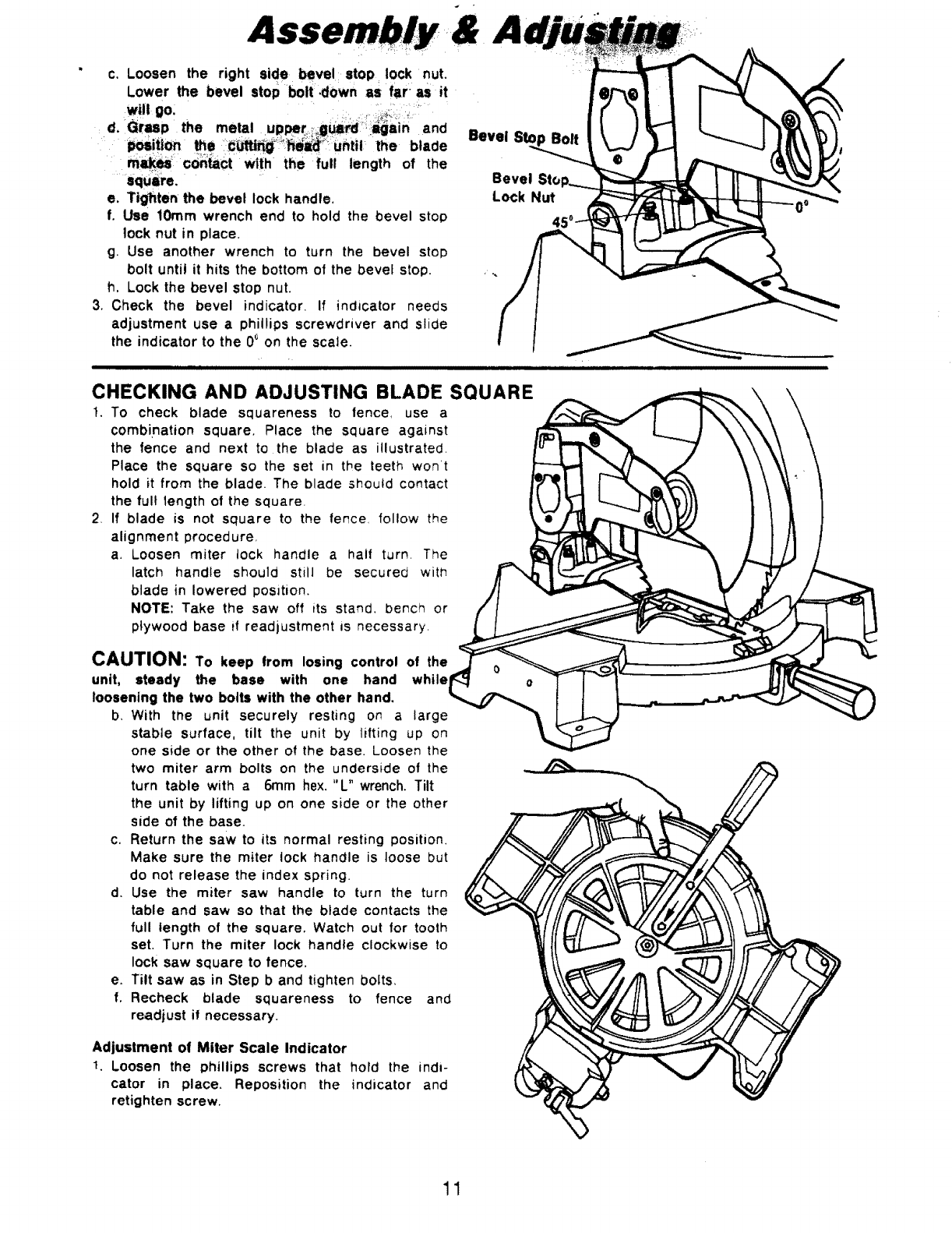 Pro Tech 7208 TYPE 2 User Manual COMPOUND MITER SAW Manuals And Guides