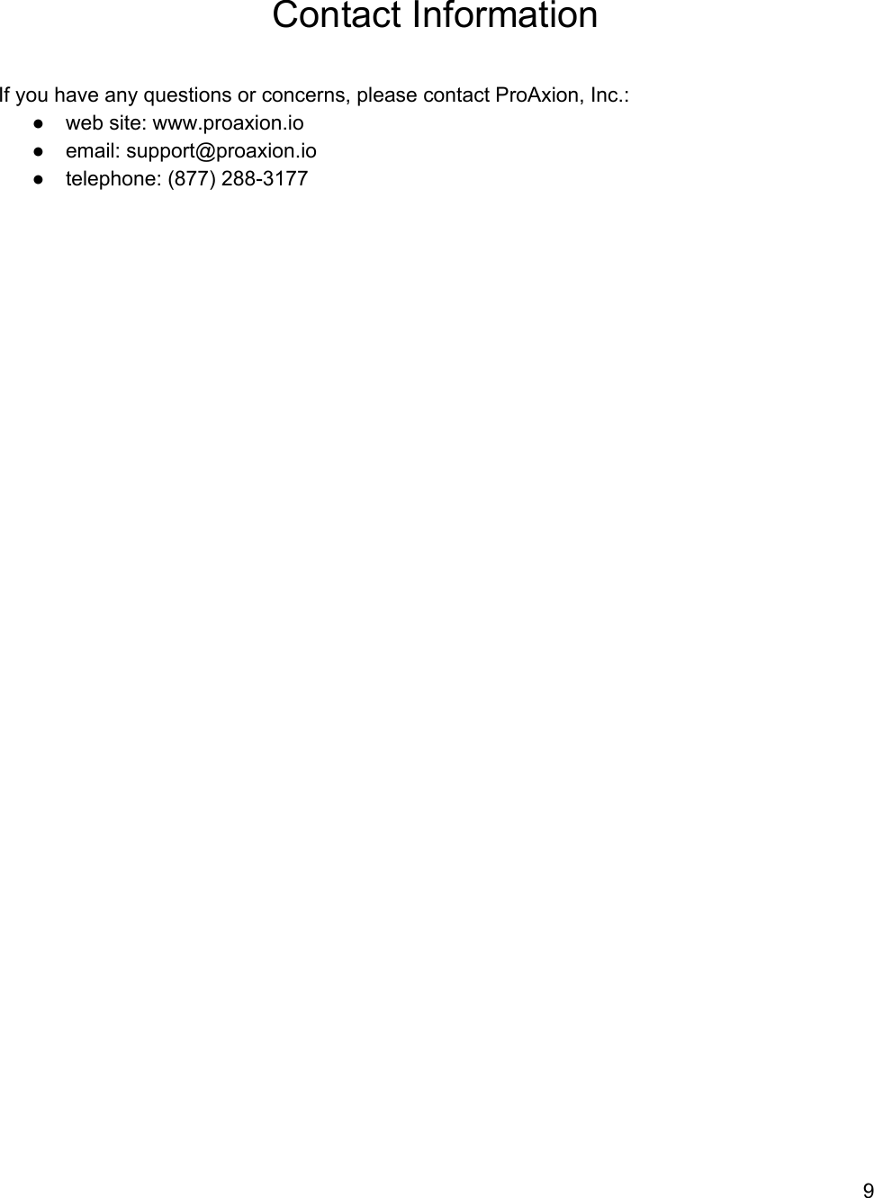 Page 10 of ProAxion 101-0001 Industrial Vibration and Temperature Sensor User Manual 