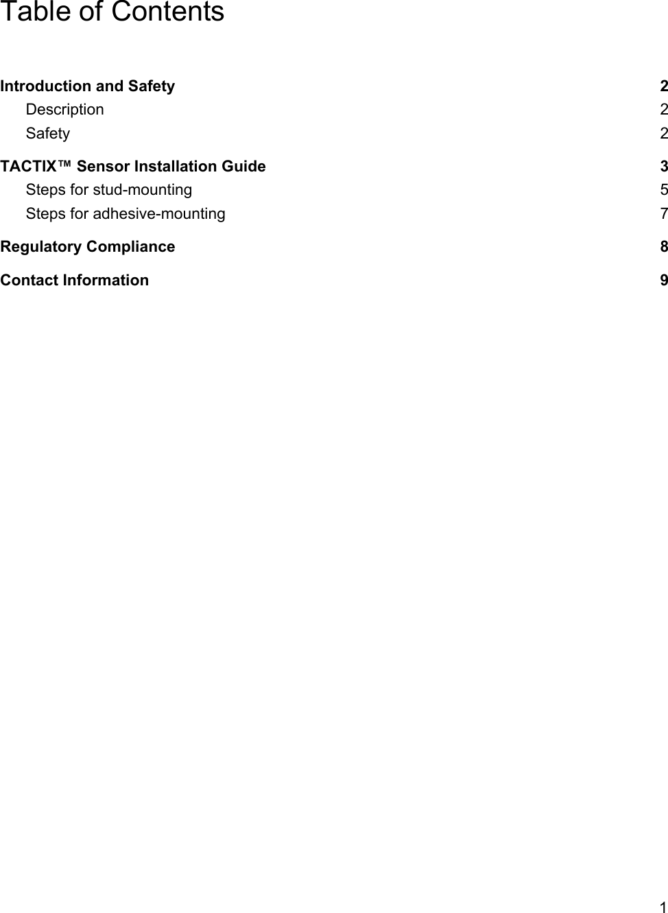 Page 2 of ProAxion 101-0001 Industrial Vibration and Temperature Sensor User Manual 