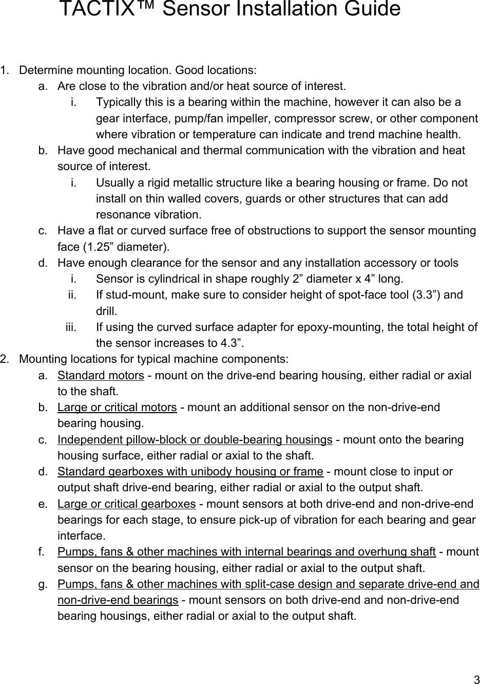 Page 4 of ProAxion 101-0001 Industrial Vibration and Temperature Sensor User Manual 