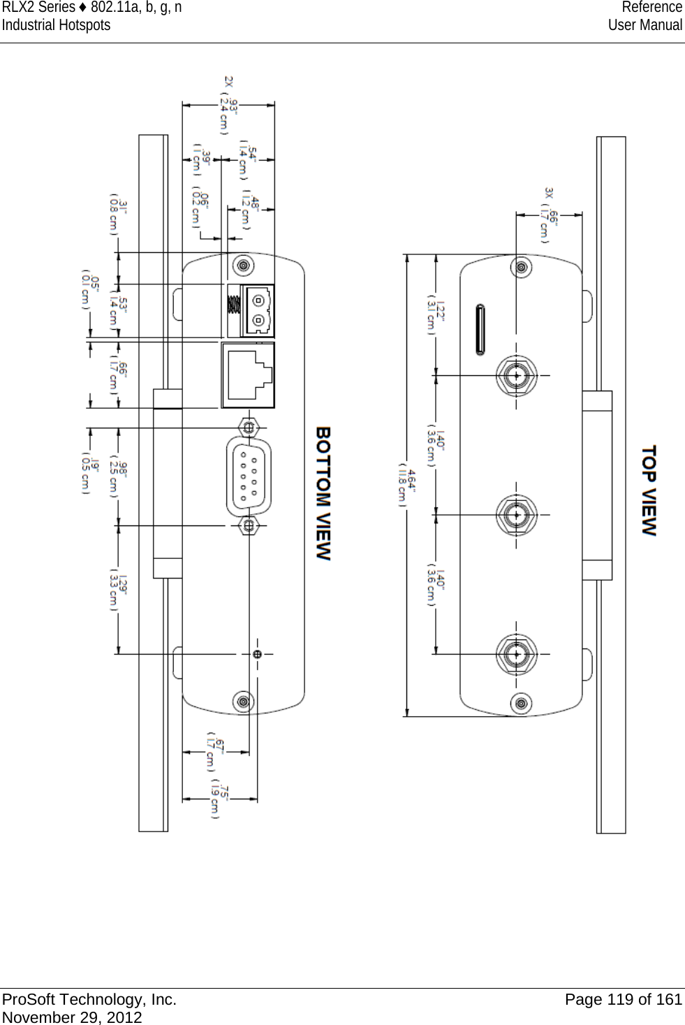 RLX2 Series ♦ 802.11a, b, g, n Reference Industrial Hotspots User Manual    ProSoft Technology, Inc. Page 119 of 161 November 29, 2012  