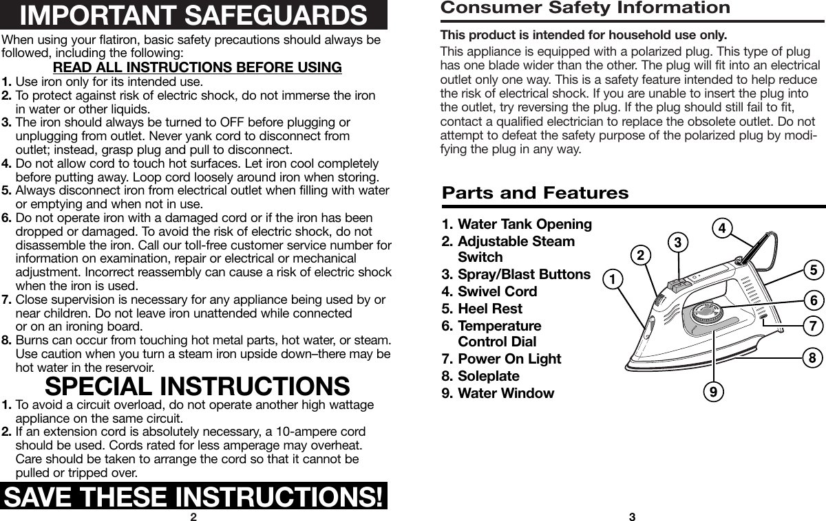Page 2 of 5 - Proctor-Silex Proctor-Silex-840091400-Users-Manual- 840091400  Proctor-silex-840091400-users-manual