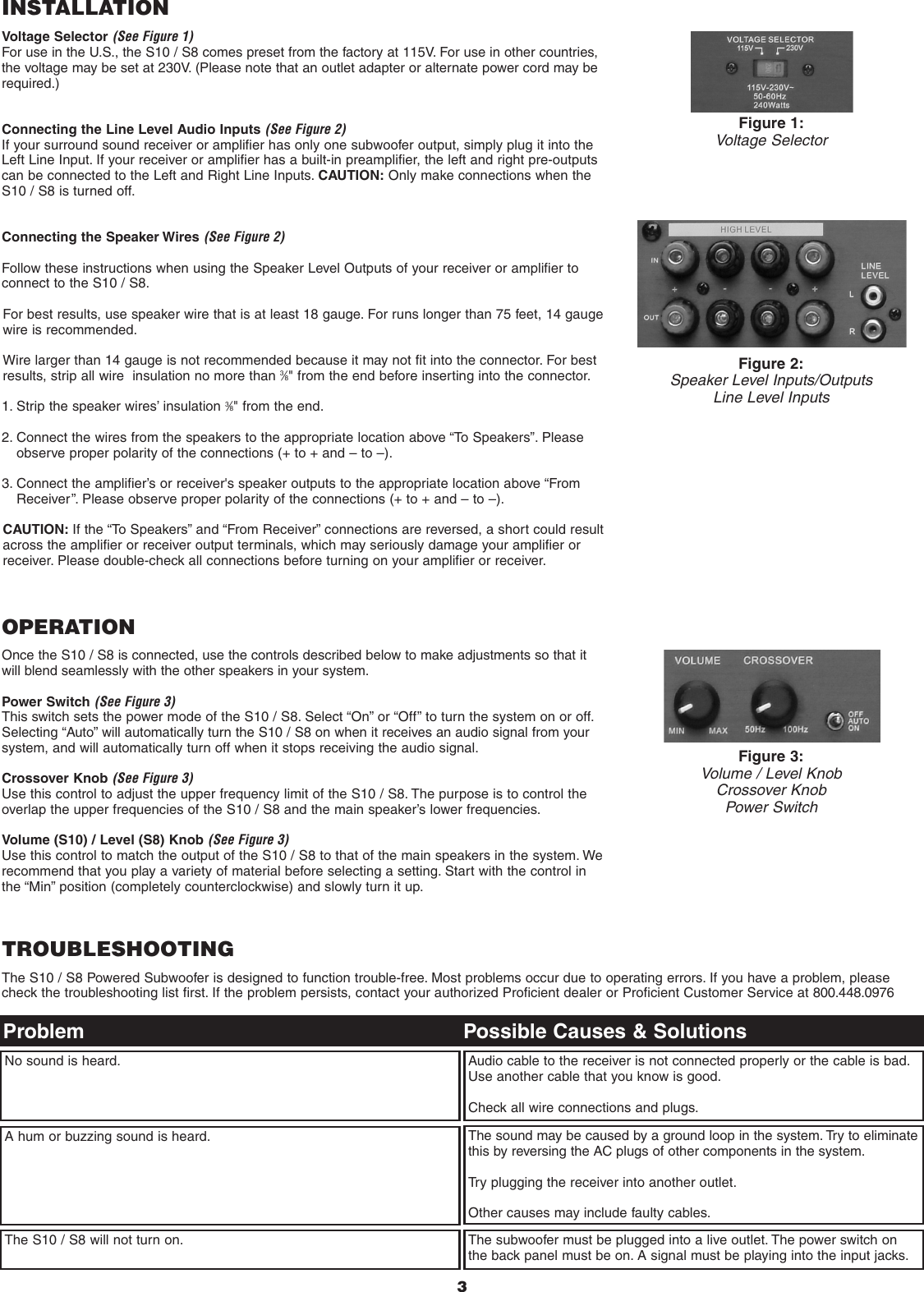 Page 3 of 4 - Proficient-Audio-Systems Proficient-Audio-Systems-S10-Users-Manual--4 Proficient-audio-systems-s10-users-manual