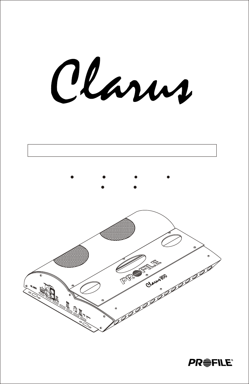 Profile Clarus Cl440 Users Manual Cl10ae Co