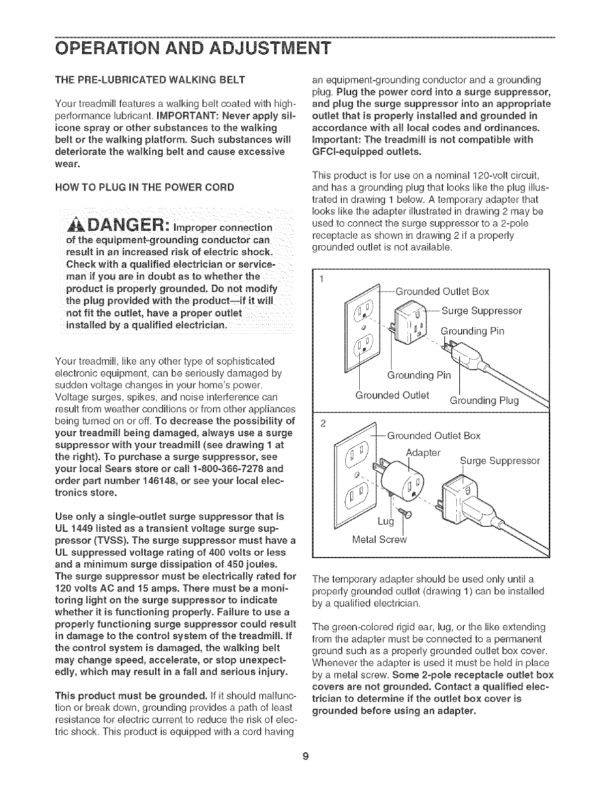 Proform 831246551 User Manual XP 580S CROSSTRAINER Manuals And