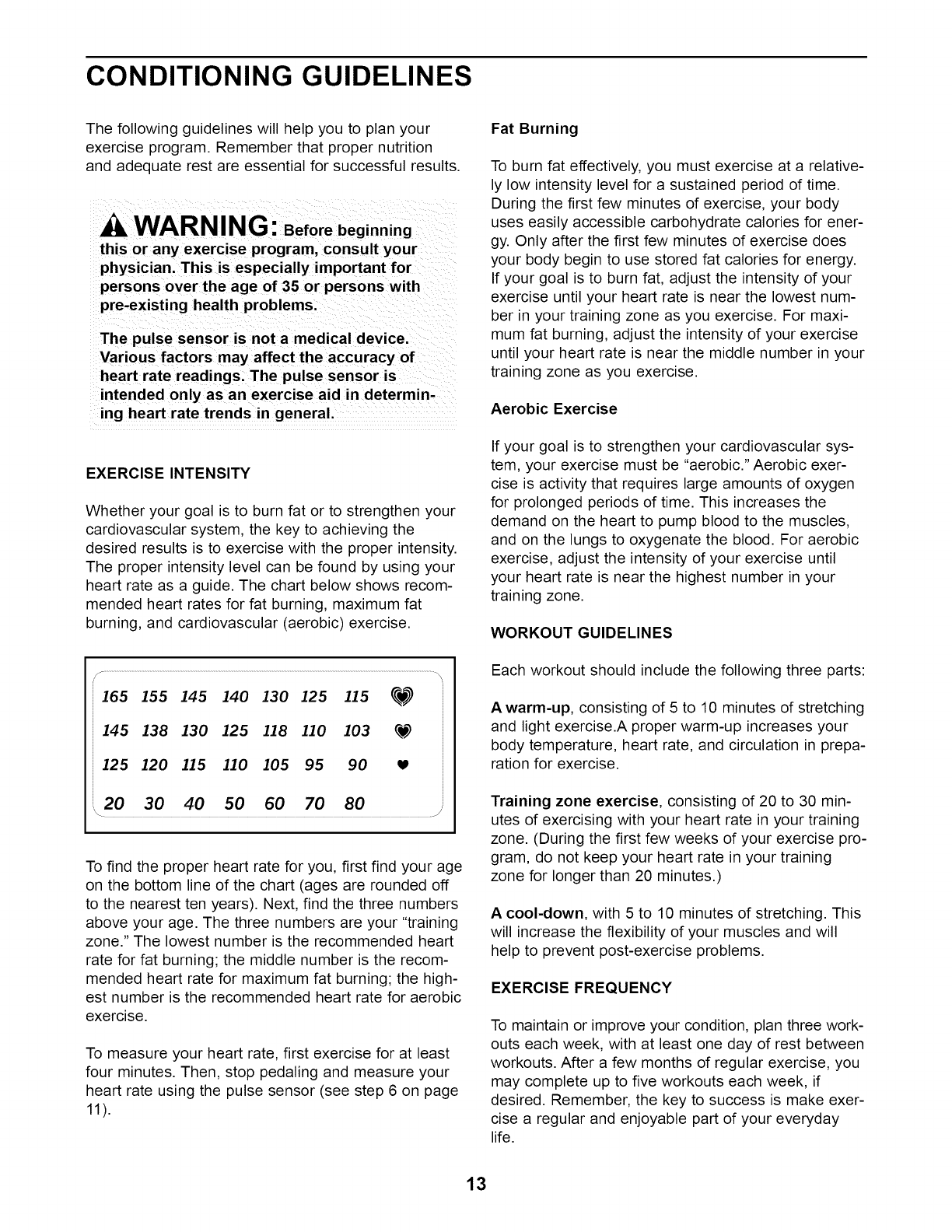 Proform 831288080 User Manual 955R 