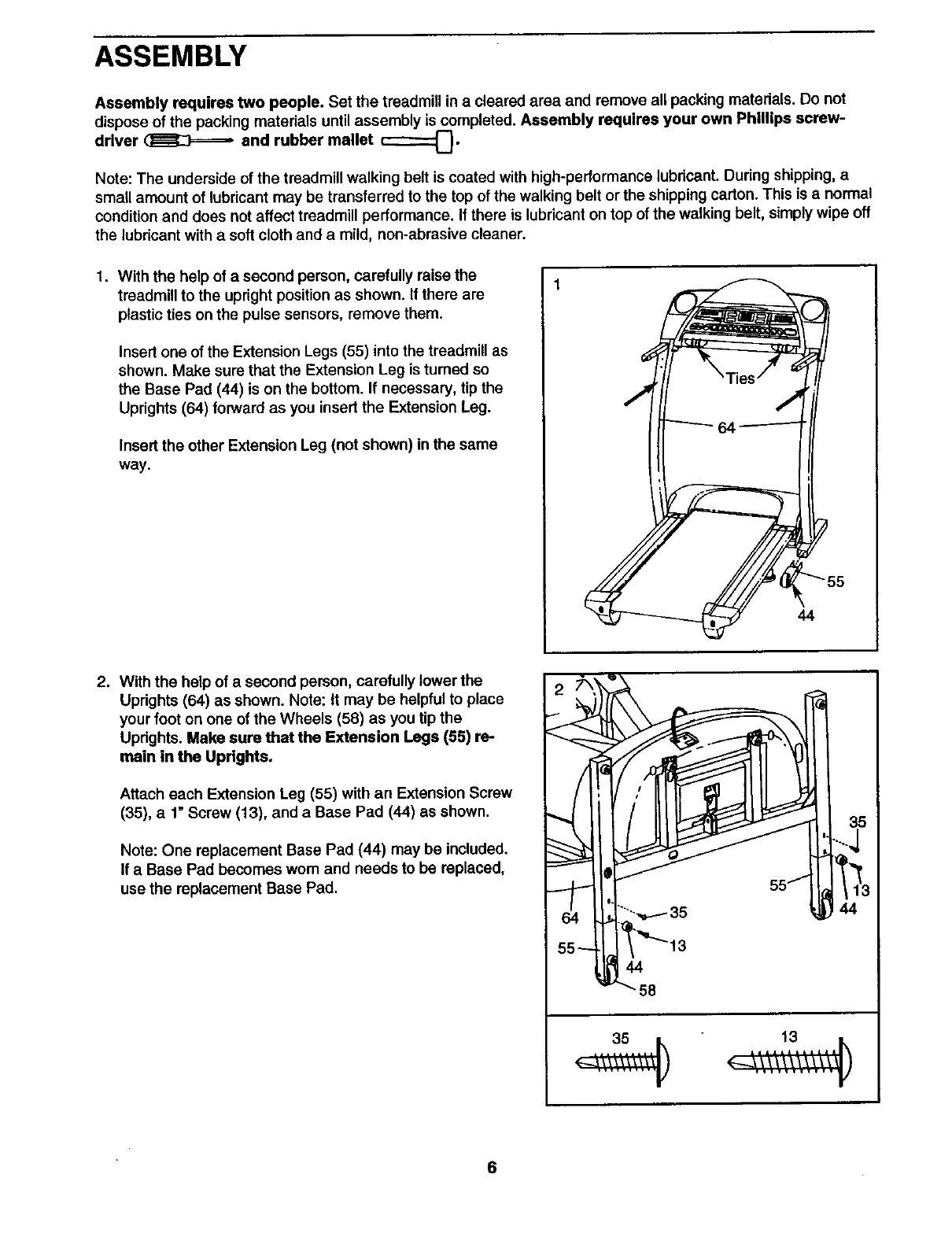 Proform 765 ekg online treadmill manual