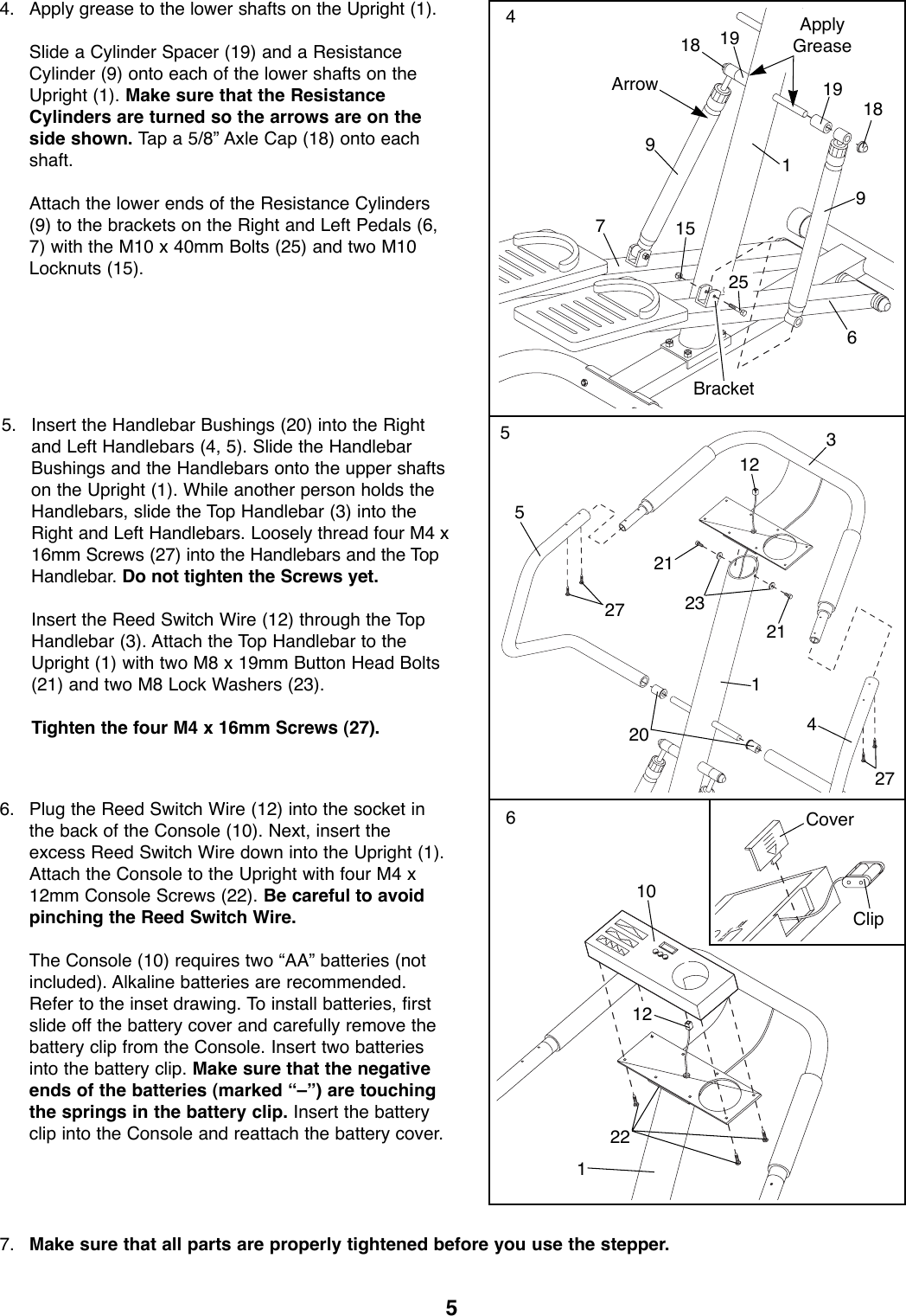 Page 5 of 12 - Proform Proform-285820-225C-Stepper-Users-Manual- *285820-152065  Proform-285820-225c-stepper-users-manual