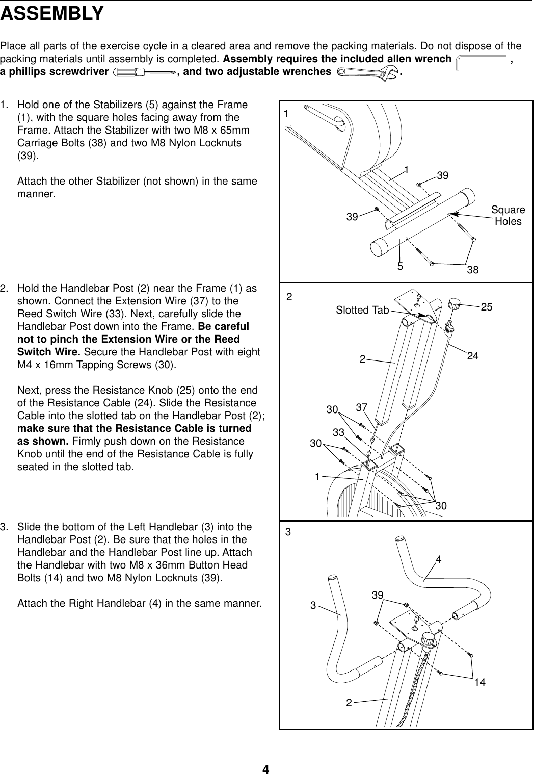 Page 4 of 12 - Proform Proform-288222-928L-Bike-Users-Manual-  Proform-288222-928l-bike-users-manual