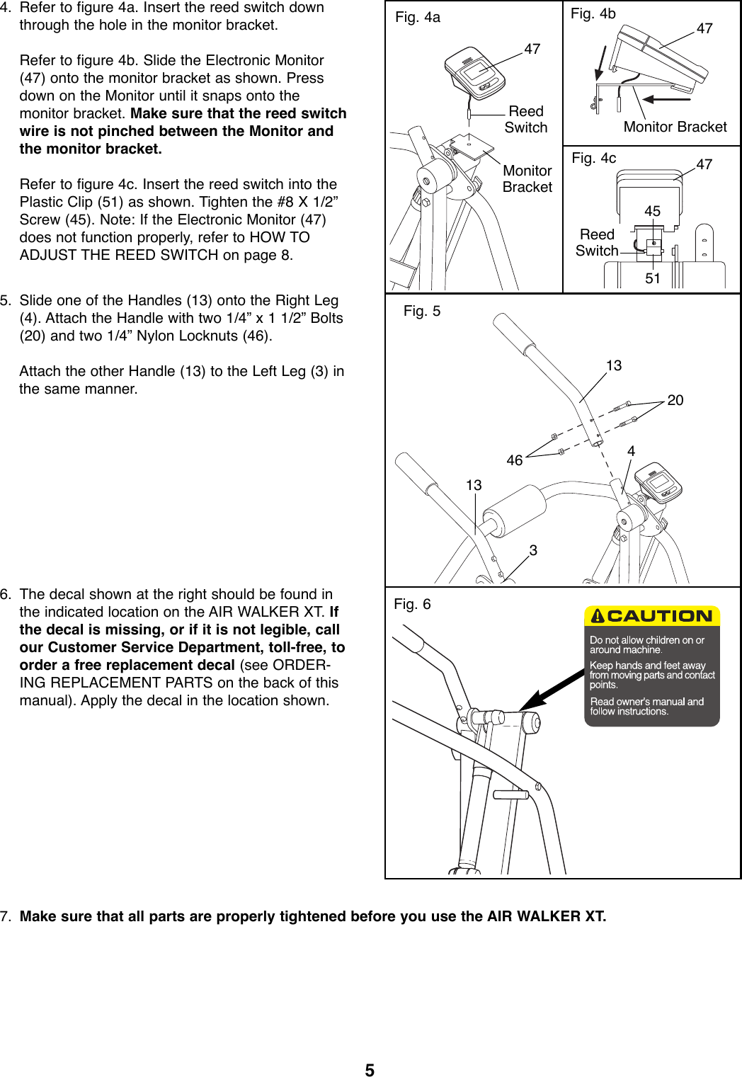 Page 5 of 12 - Proform Proform-290880-Airwalker-Xt-Users-Manual- *290880-138947  Proform-290880-airwalker-xt-users-manual