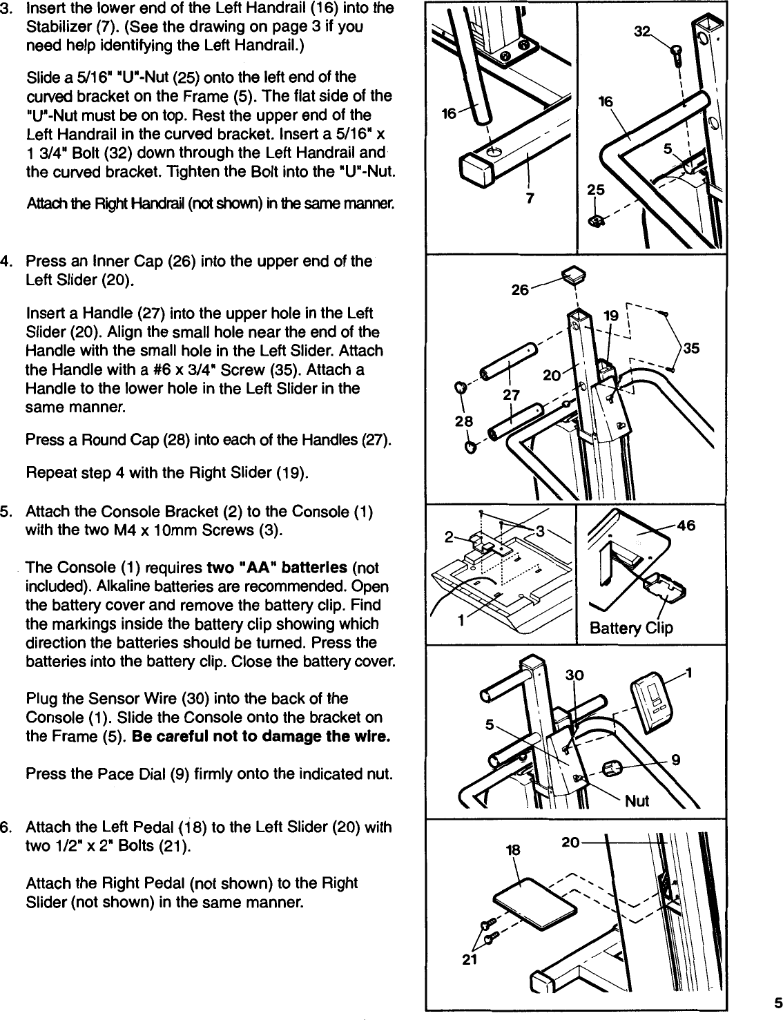 Page 5 of 12 - Proform Proform-Pf089030-Everest-Climber-Users-Manual-  Proform-pf089030-everest-climber-users-manual