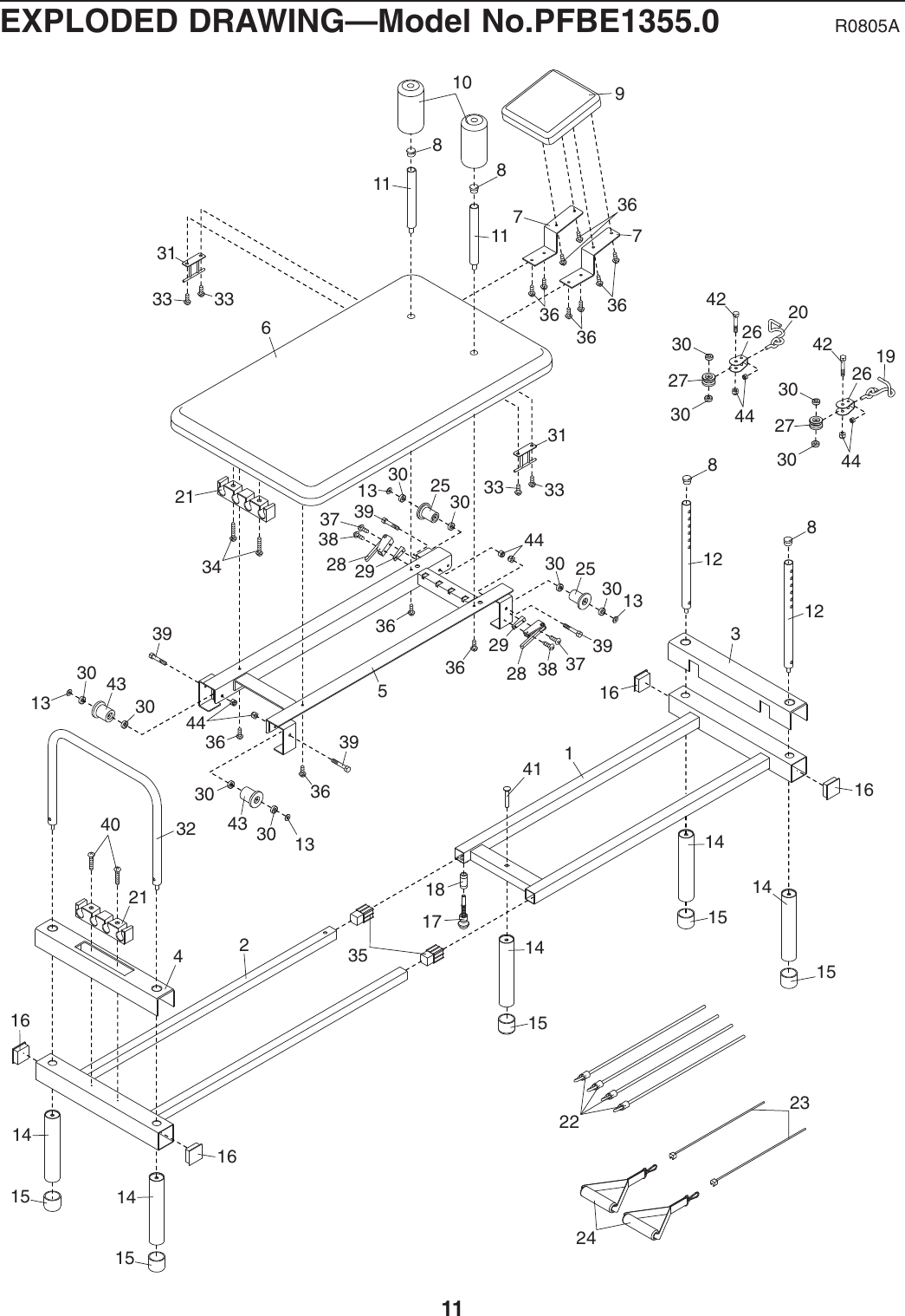 Page 11 of 12 - Proform Proform-Pfbe13550-Core-Tech-Bench-Users-Manual- PFBE1355.0-232071  Proform-pfbe13550-core-tech-bench-users-manual