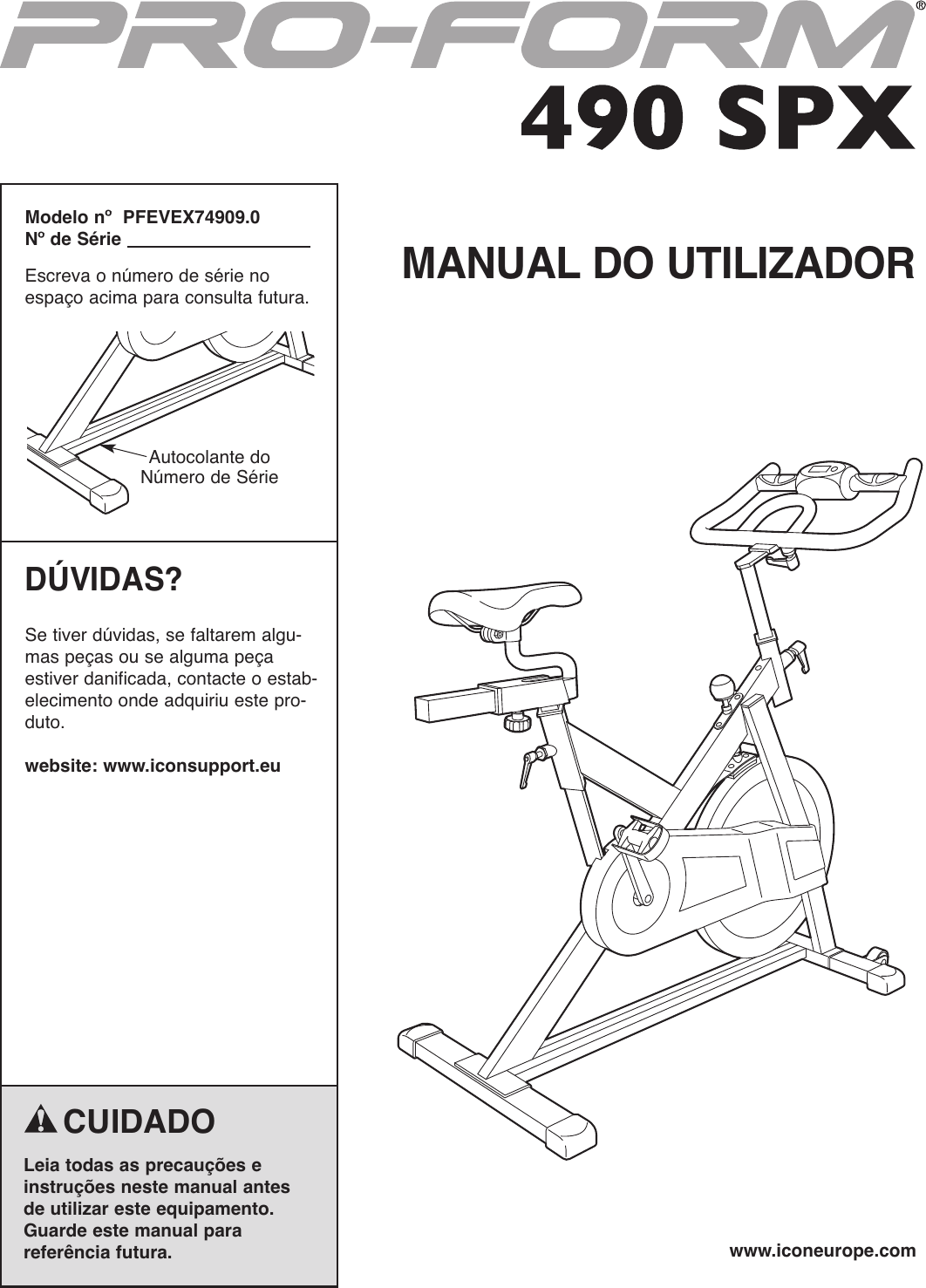 proform 490 spx spin bike