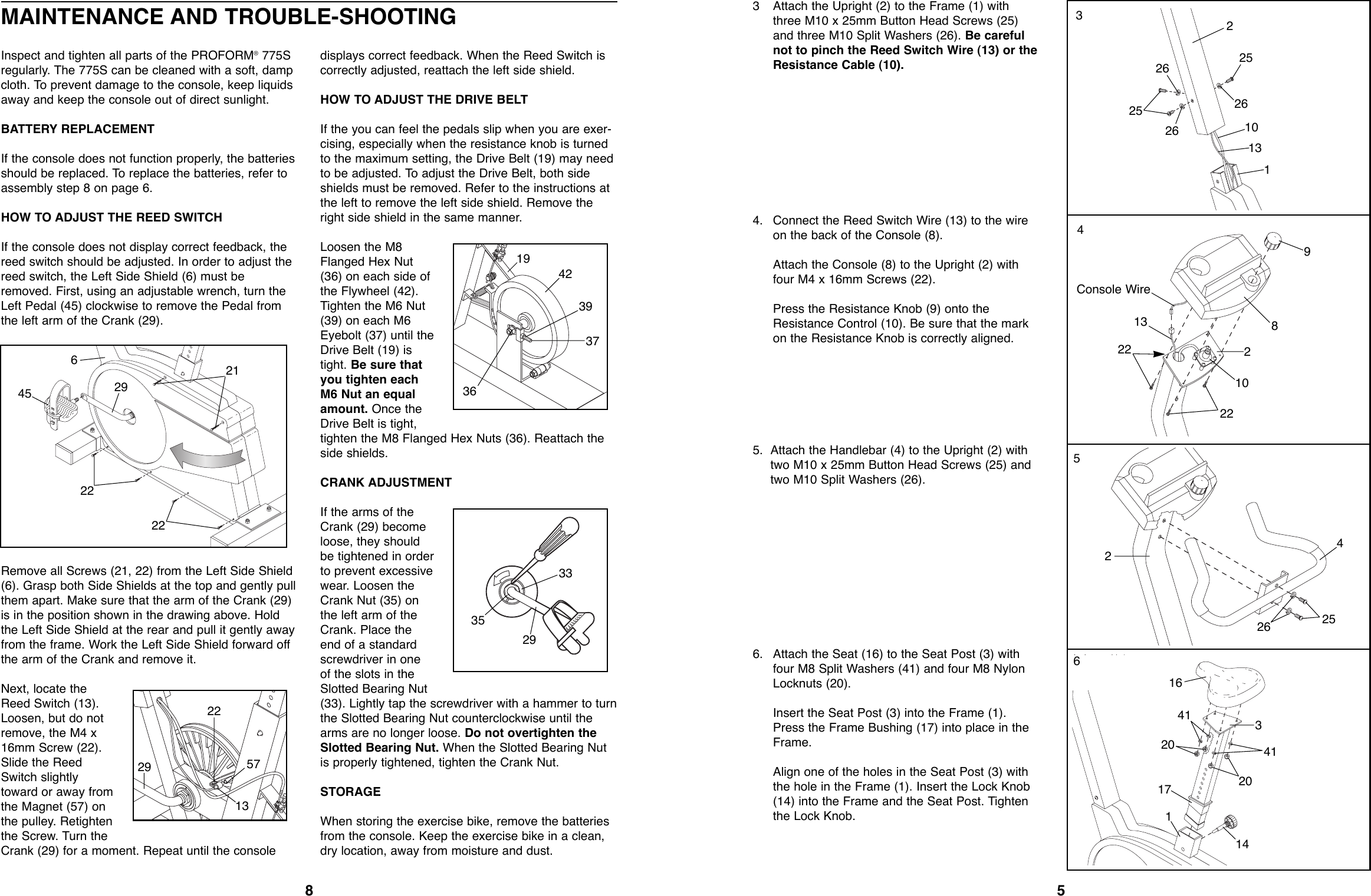 Page 5 of 6 - Proform Proform-Pfex77572-775S-Bike-Users-Manual- *PFEX77572-148227  Proform-pfex77572-775s-bike-users-manual