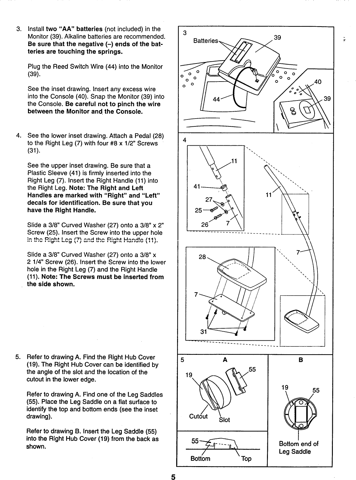 Page 5 of 12 - Proform Proform-Pfmc77751-Air-Walker-Users-Manual-  Proform-pfmc77751-air-walker-users-manual