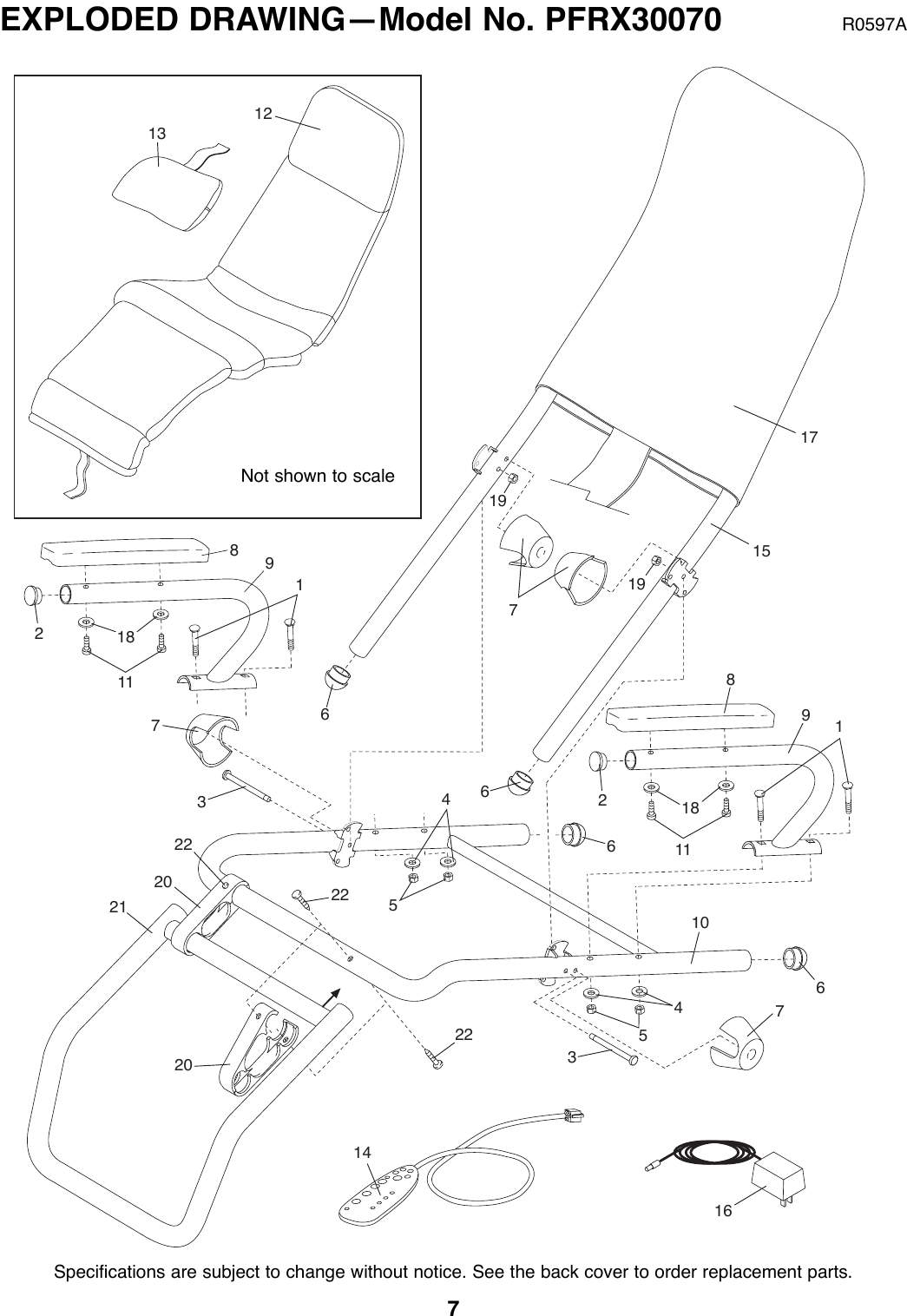 Page 7 of 8 - Proform Proform-Pfrx30070-Restoration-3100-Massage-Chair-Users-Manual- *PFRX30070-138895  Proform-pfrx30070-restoration-3100-massage-chair-users-manual