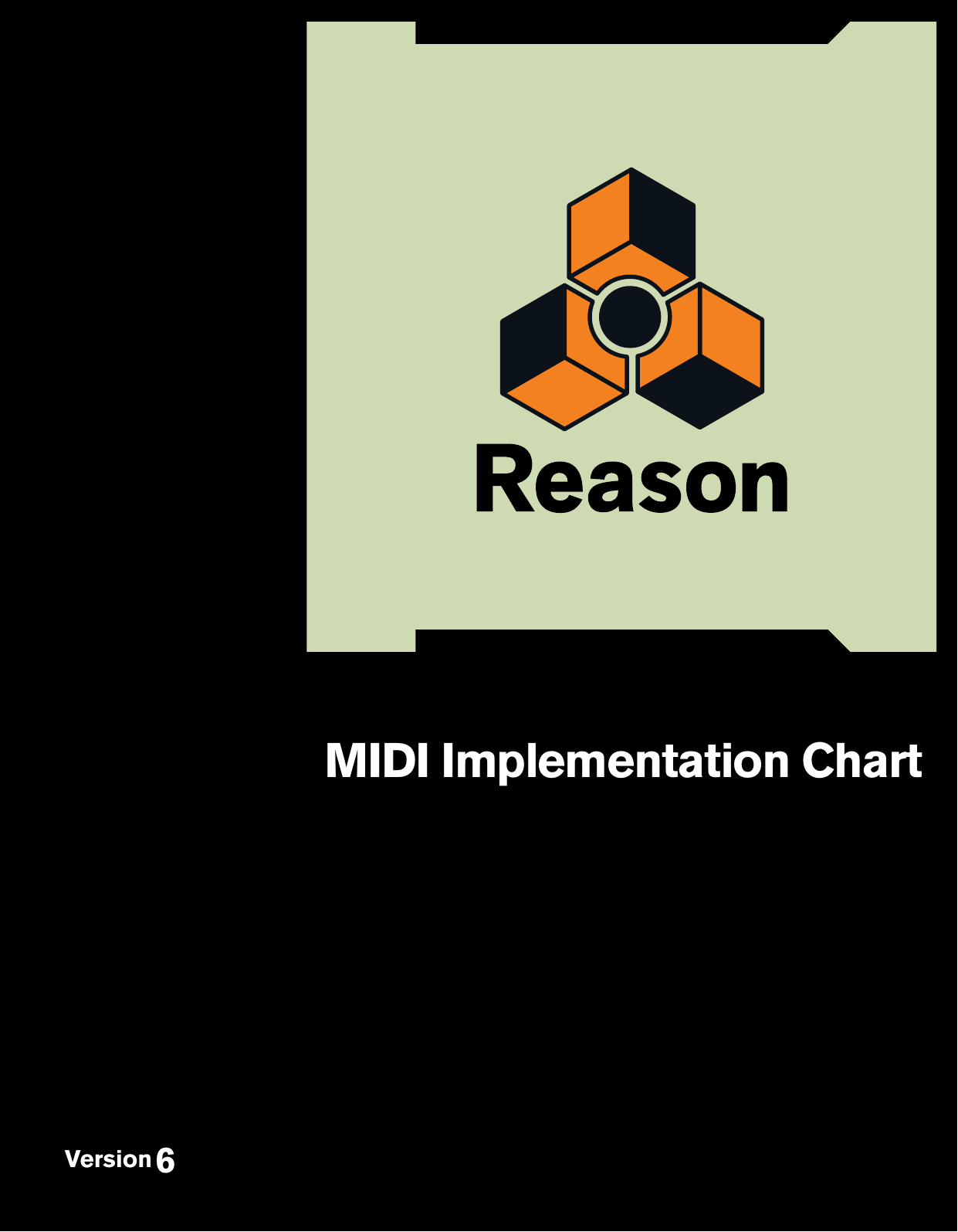 Page 1 of 9 - Propellerhead Propellerhead-Reason-6-0-Midi-Implementation-Chart- Reason 6 MIDI Implementation Chart  Propellerhead-reason-6-0-midi-implementation-chart