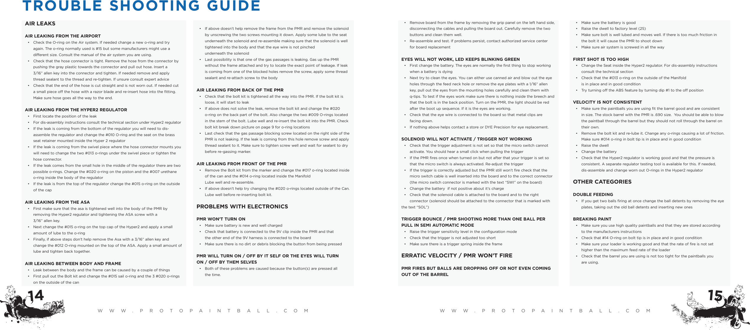 Page 9 of 11 - Proto Proto-Rail-2009-Users-Manual- PROTO™ M6 Manual  Proto-rail-2009-users-manual