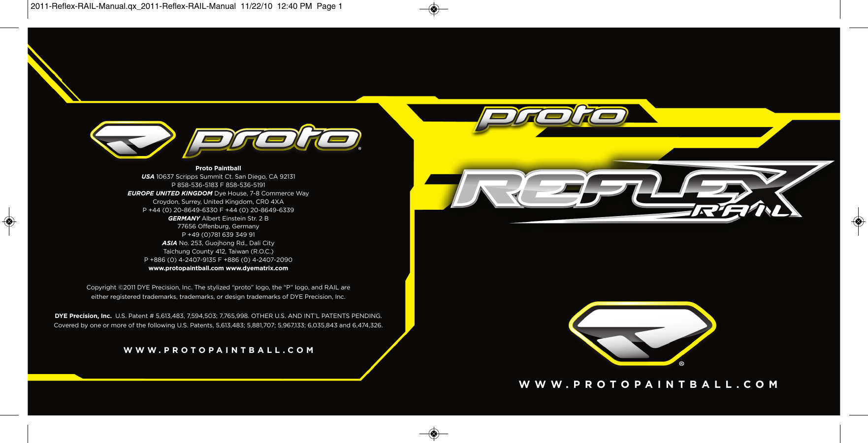 Proto Reflex Users Manual 2011 RAIL
