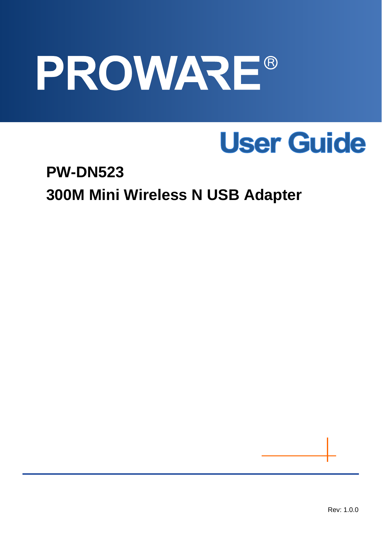  PW-DN523 300M Mini Wireless N USB Adapter            Rev: 1.0.0 