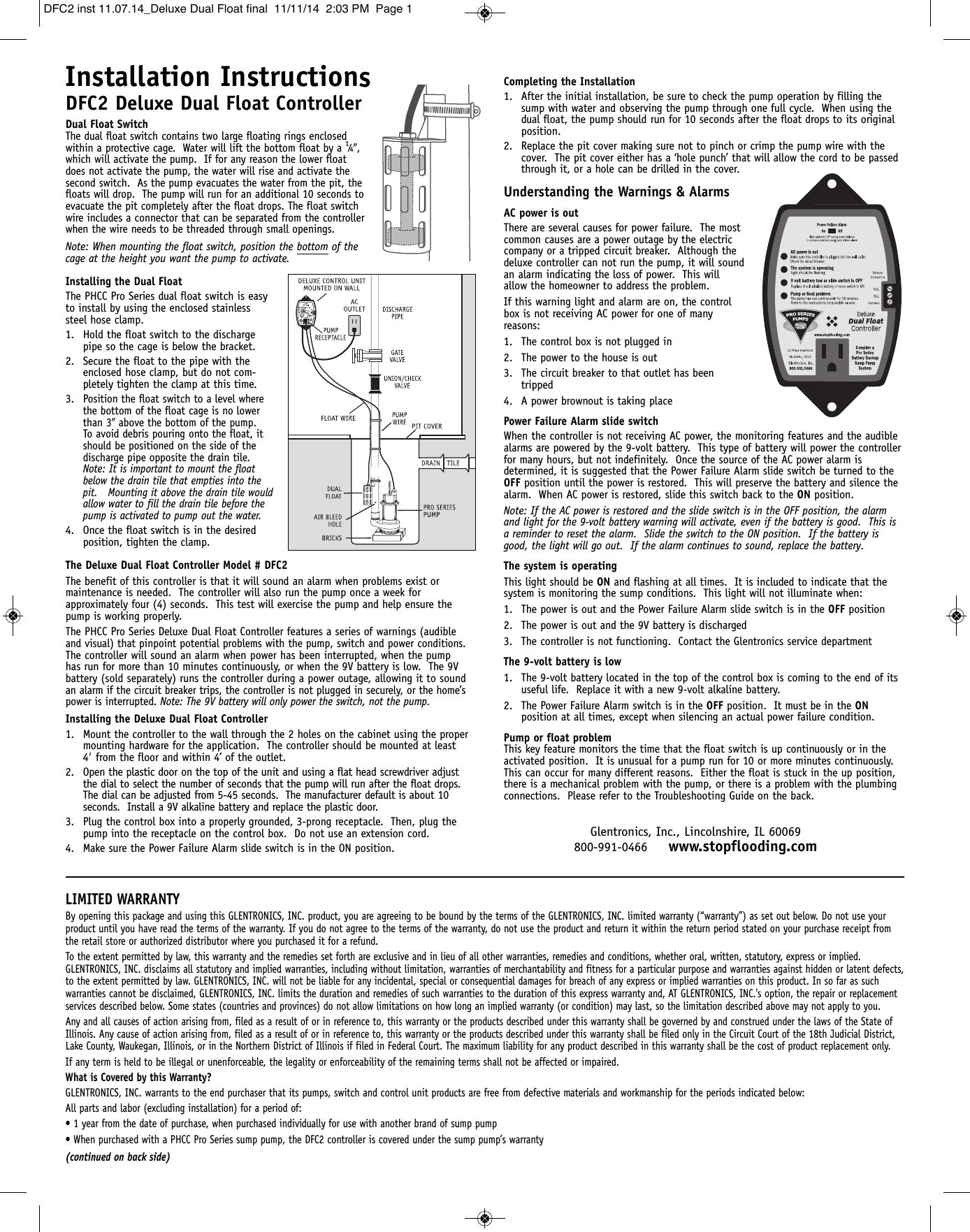 101 5 Phcc Pro Series Dfc2 Controller Instruction Manual Deluxe Dual ...