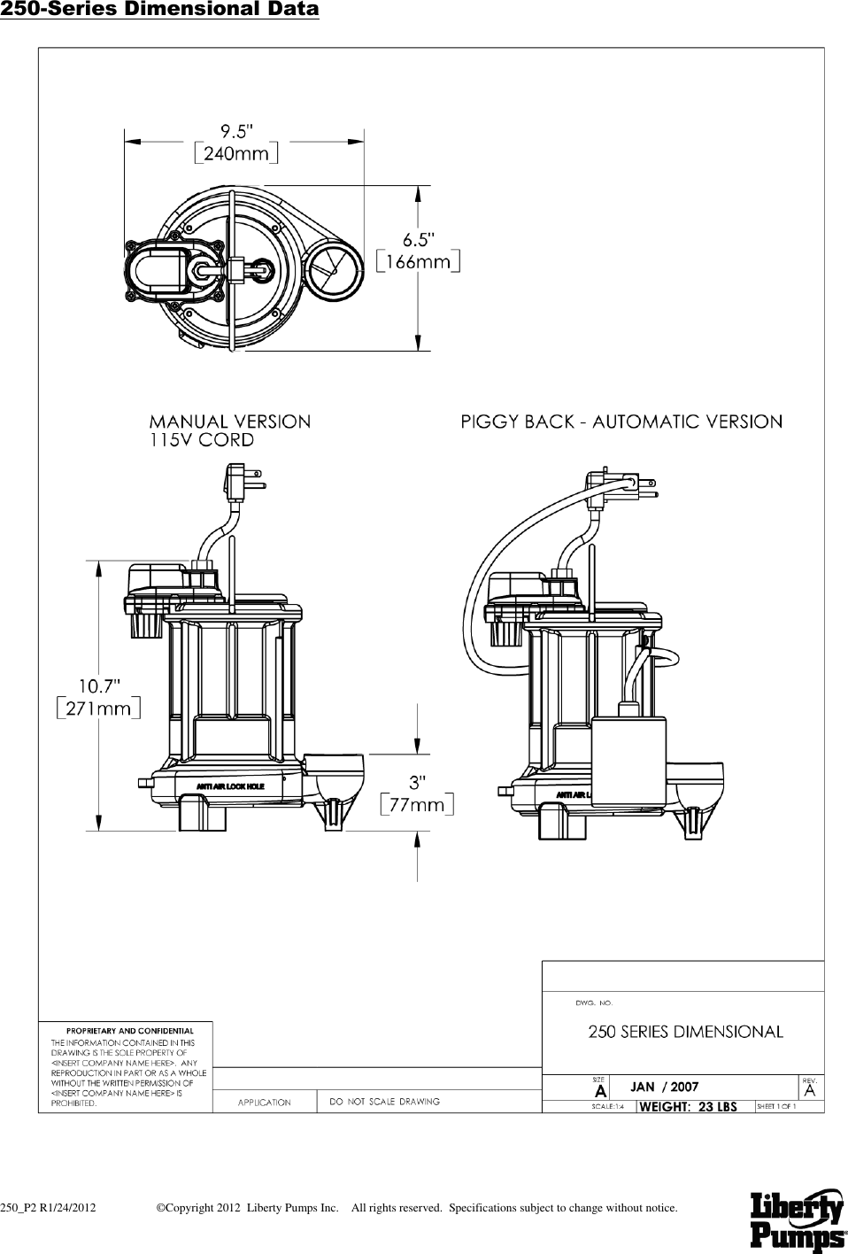 Page 2 of 6 - 1049 3 Liberty 253-2 Curves 1 User Manual